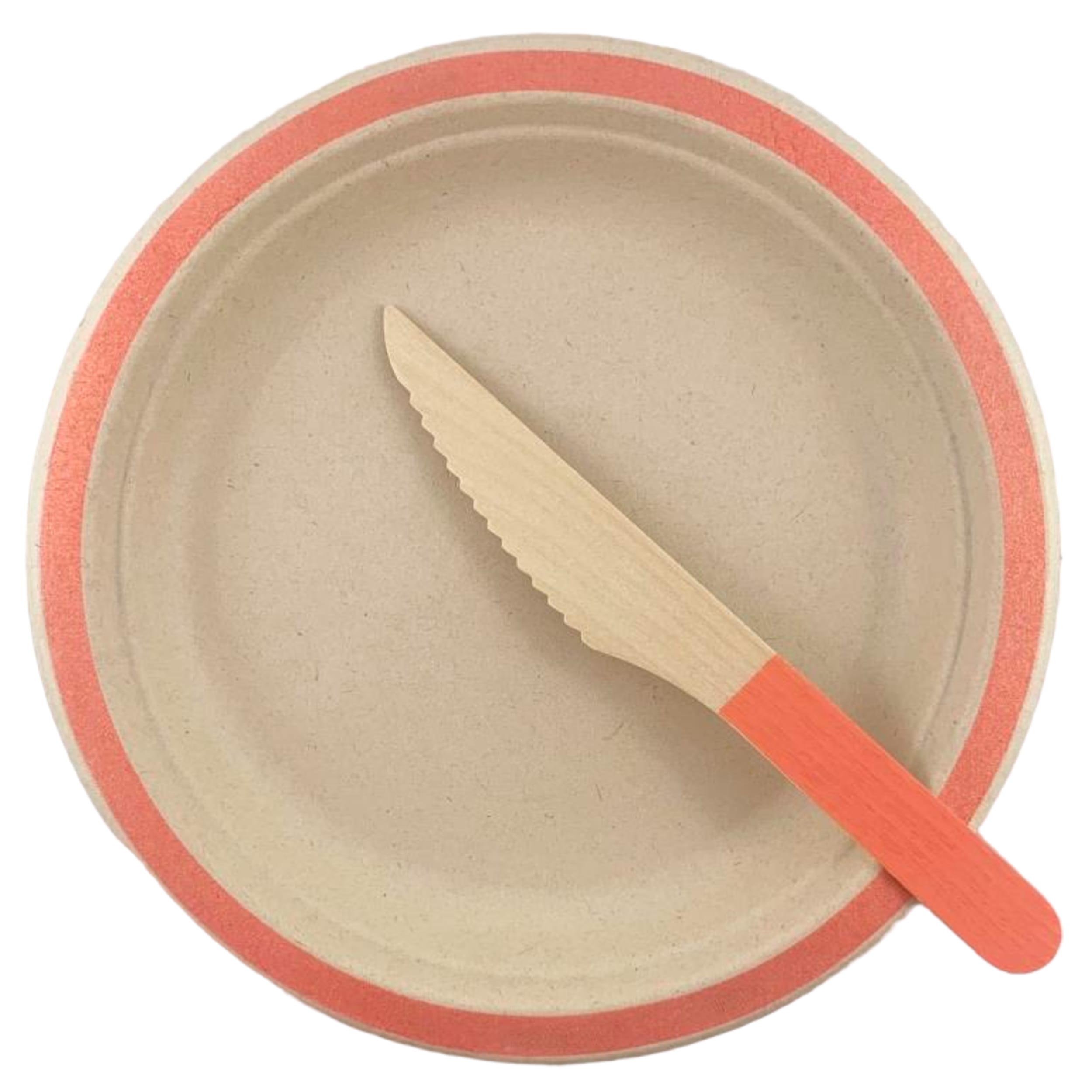 Eco Collection Sugarcane Lunch Plates 180mm Rose Gold (10 Pack)