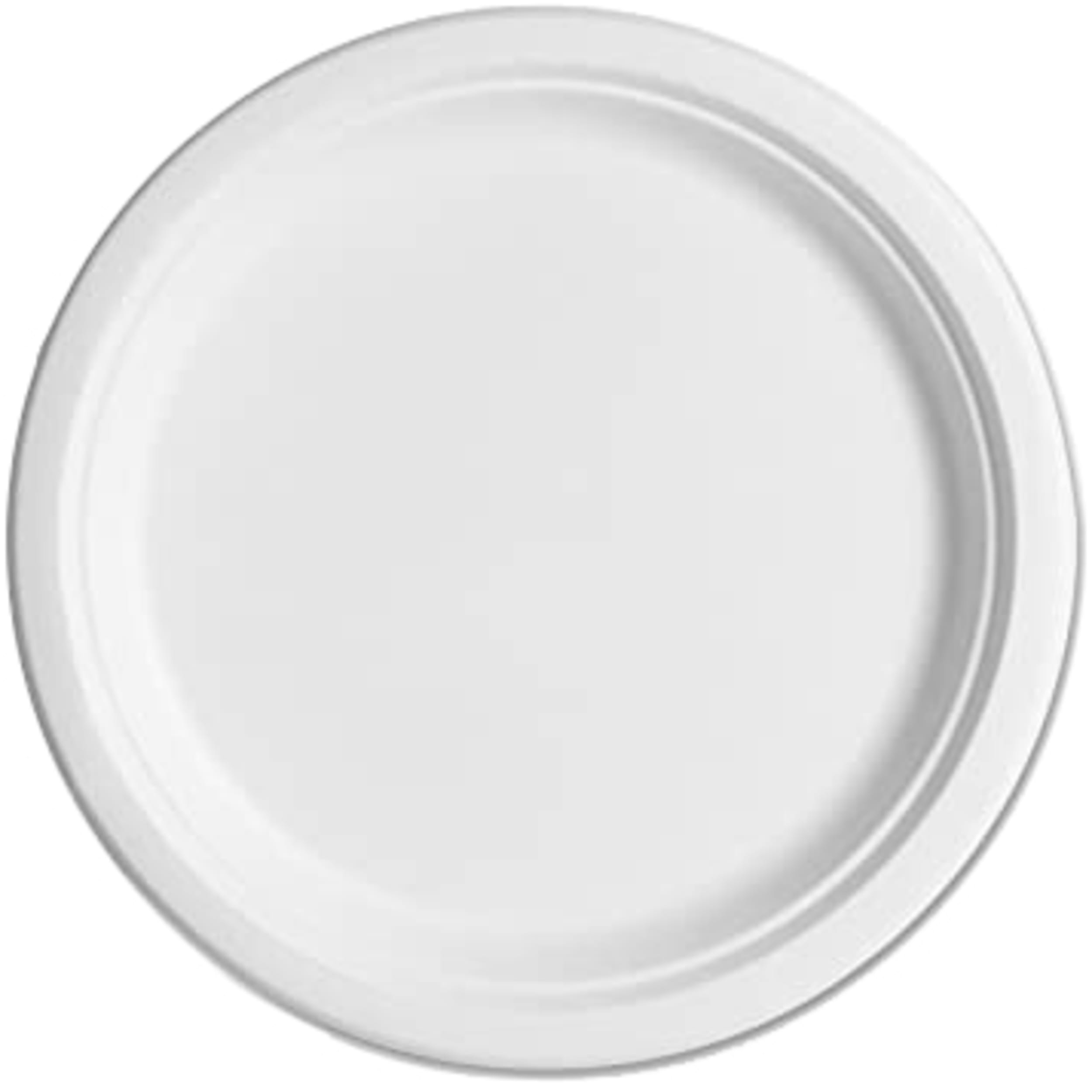 Eco Collection Sugarcane Lunch Plates 180mm White (10 Pack)