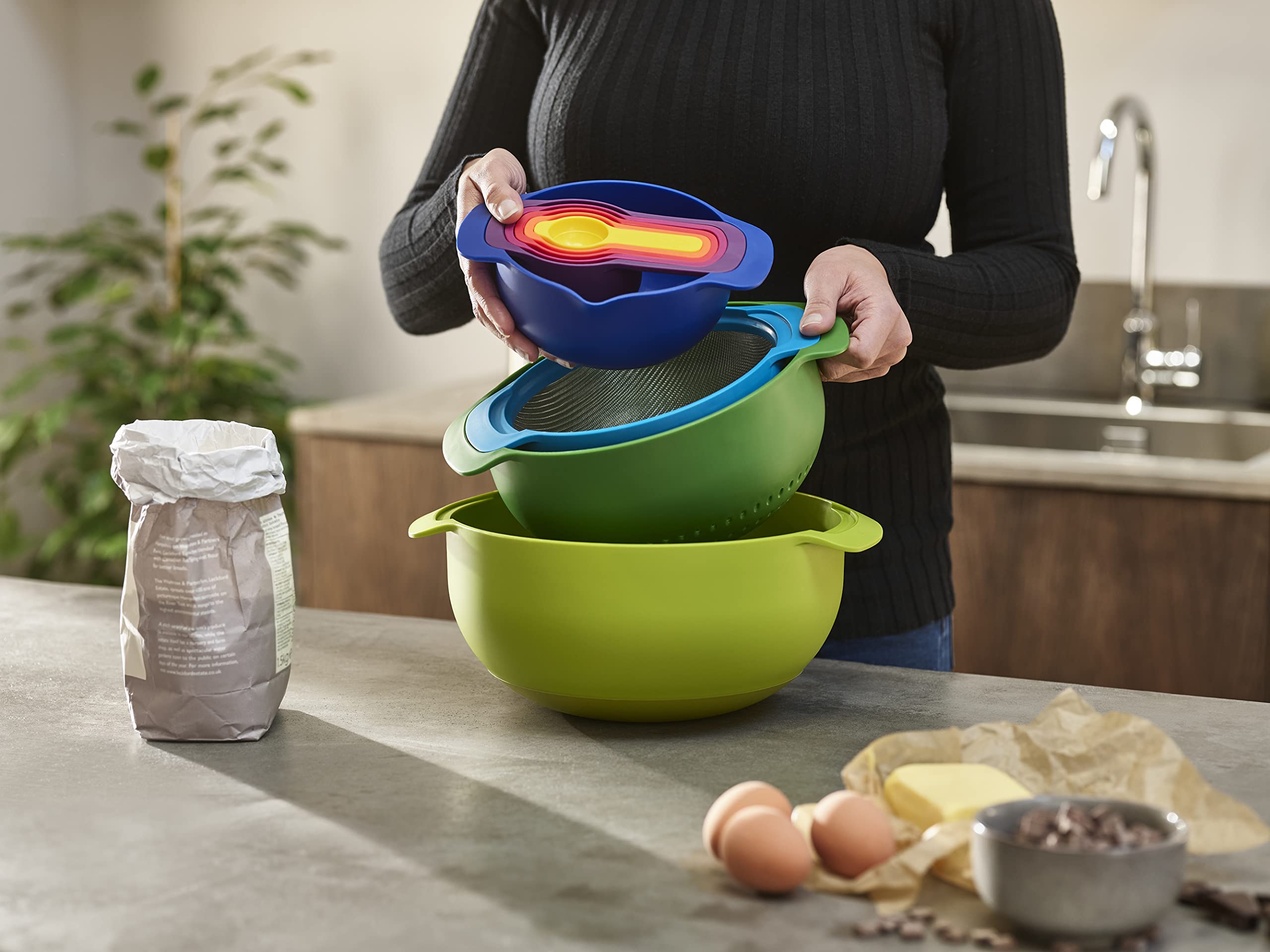 Joseph Joseph Nest™ 9 Plus 9-Piece Compact Food Preparation Set (Multi-  Colour)