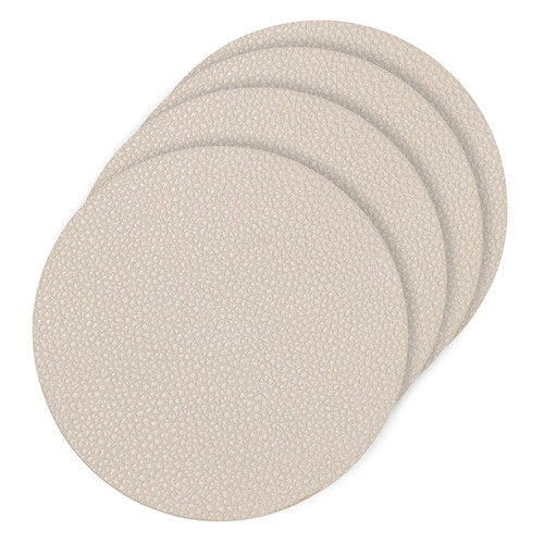 Ladelle Hugo Round Stone 4pk Coaster