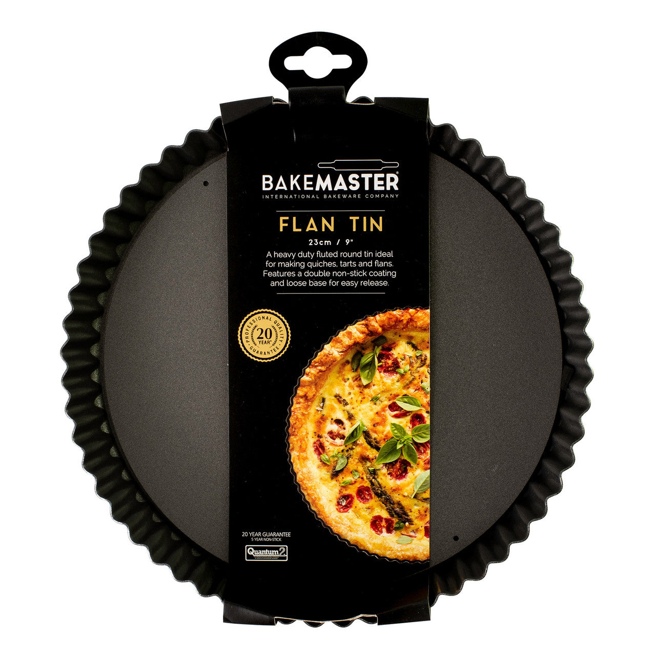 Bakemaster Round Quiche Pan 23x3.5cm