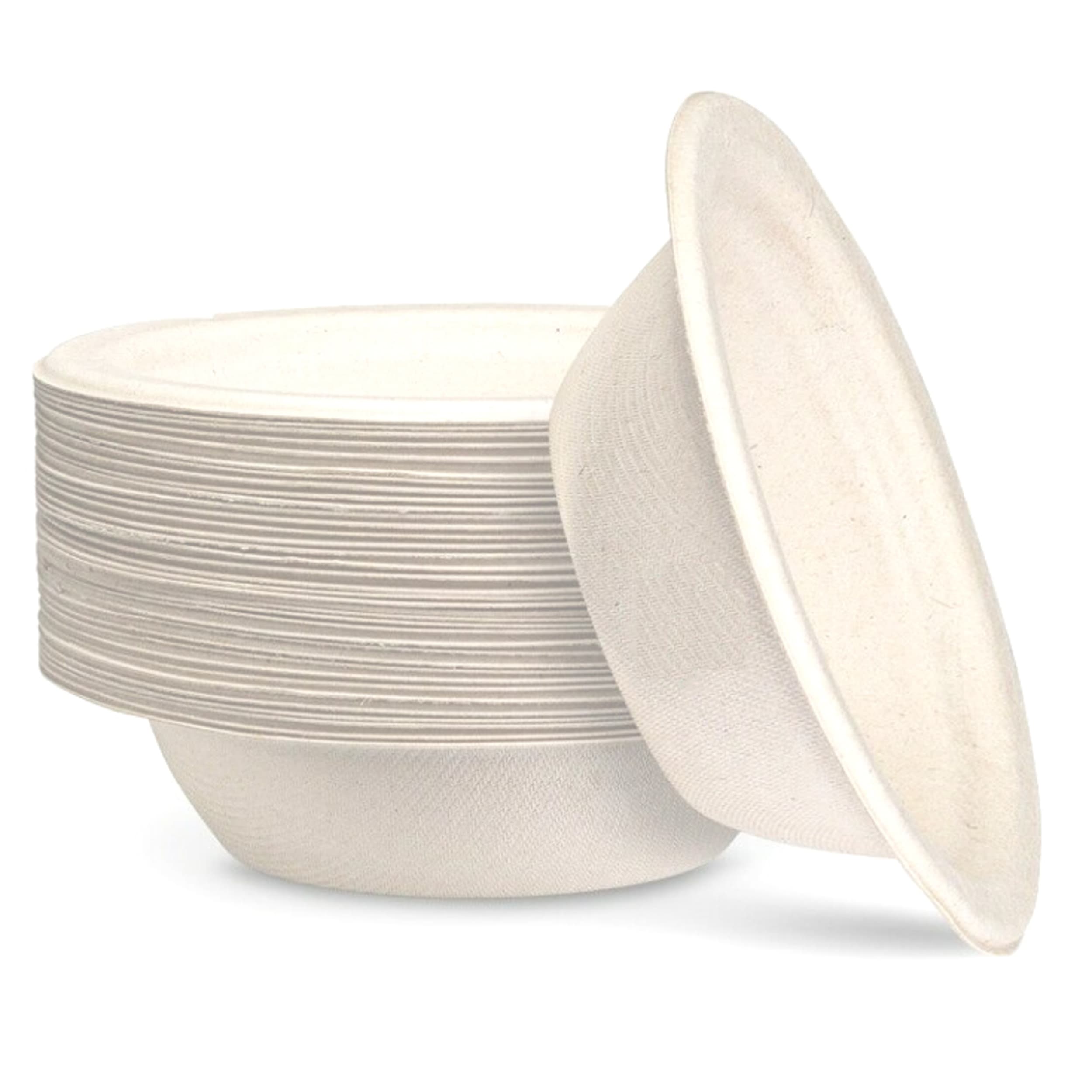 Eco Collection Sugarcane Bowls 160mm White (50 Pack)