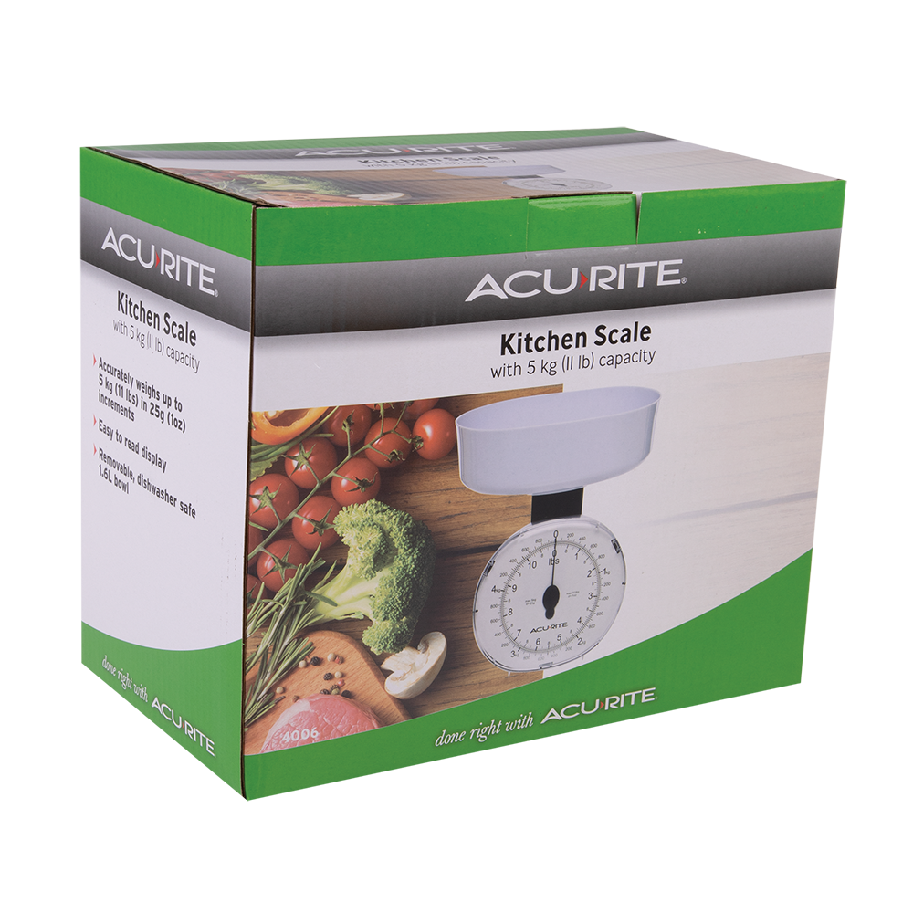 Acurite Kitchen Scale 25g/5kg - White