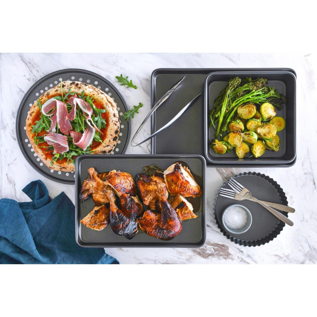 Bakemaster Baking Tray 35x25x1.3cm - Non-Stick