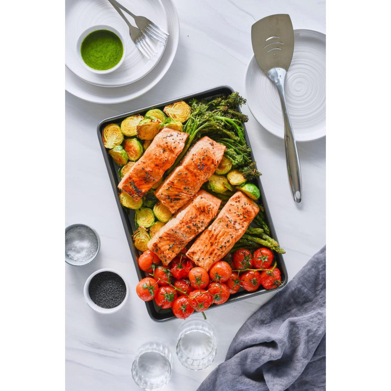 Bakemaster Oven Tray 39x27x1.9cm - Non-Stick
