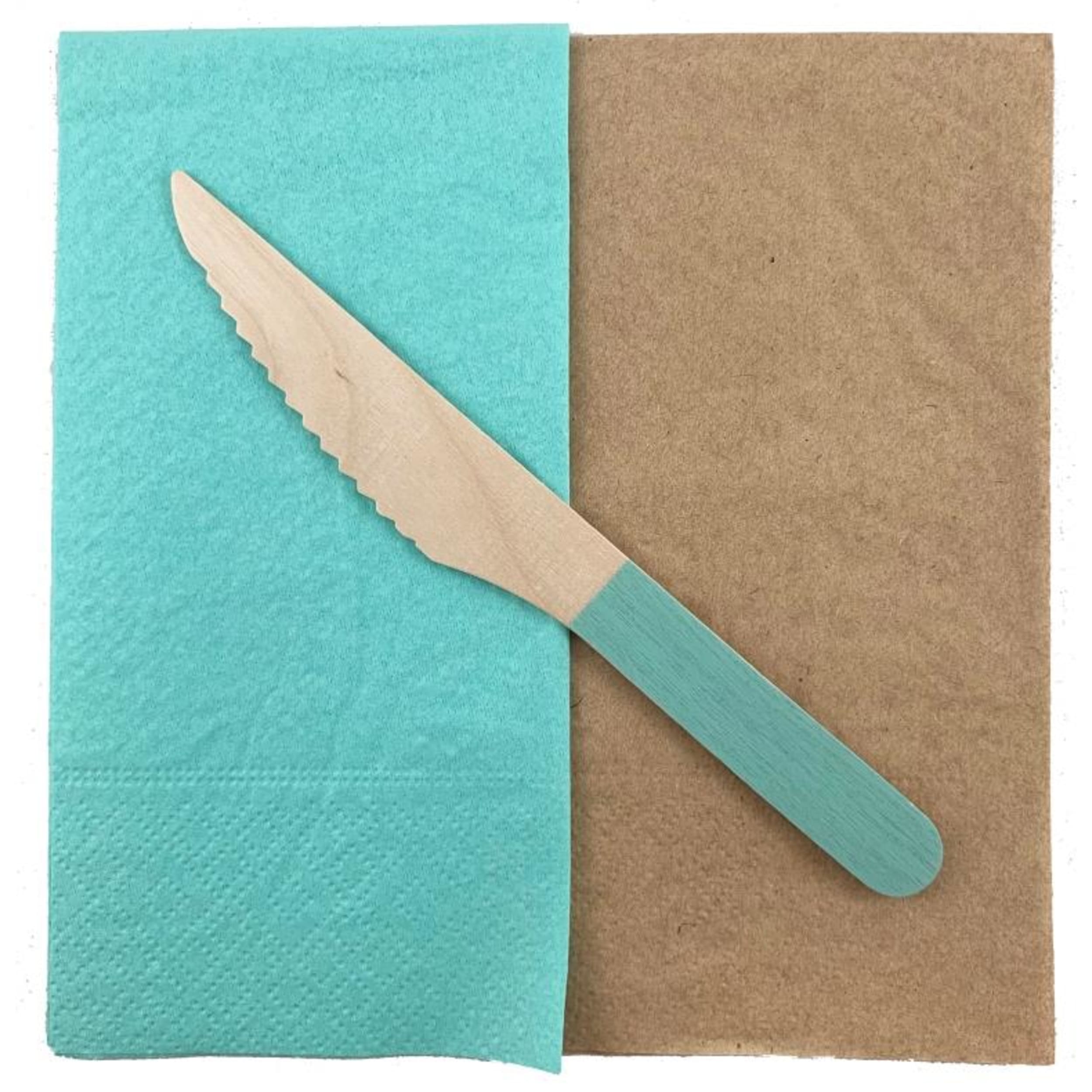 Eco Collection Wooden Knives Mint (10 Pack)