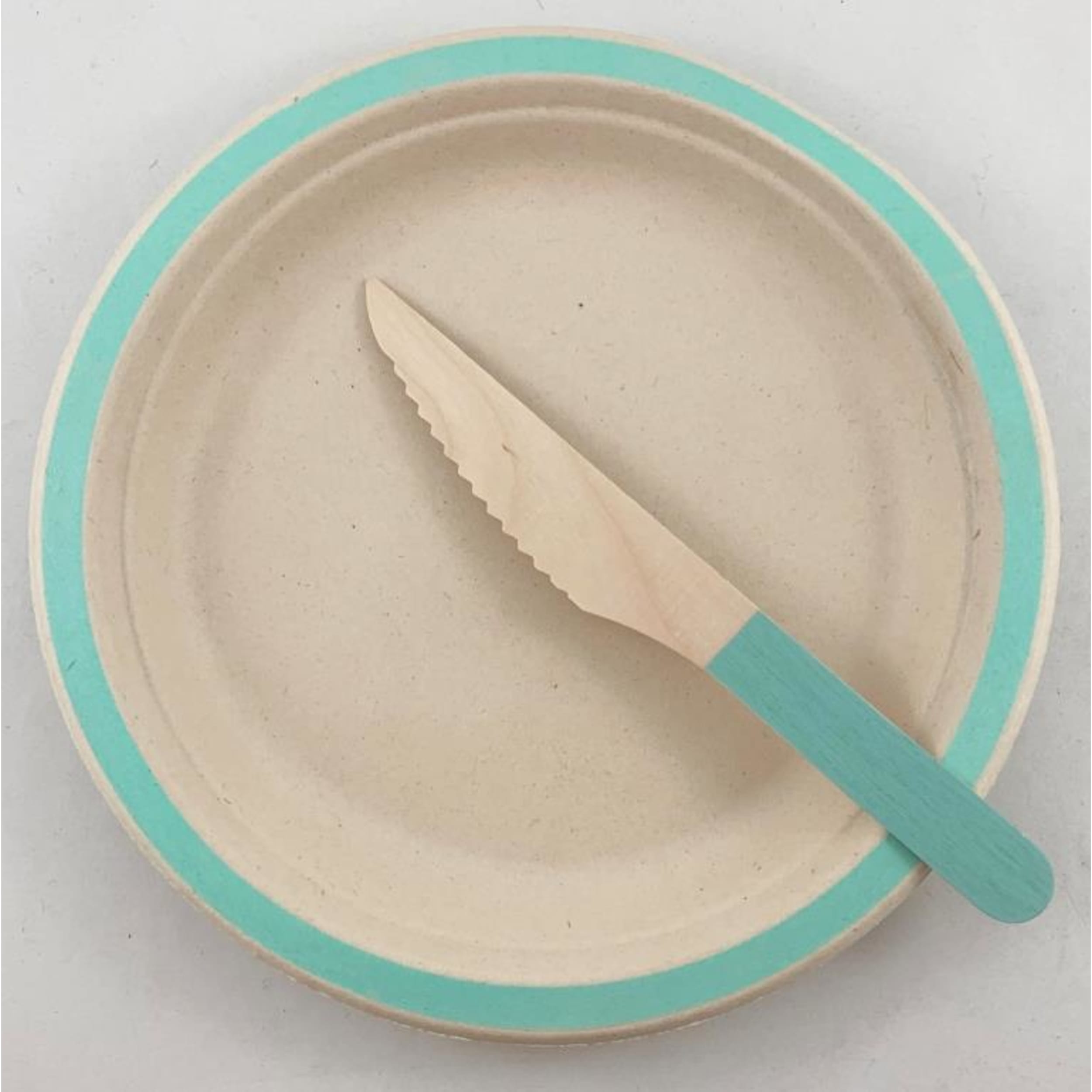 Eco Collection Wooden Knives Mint (10 Pack)