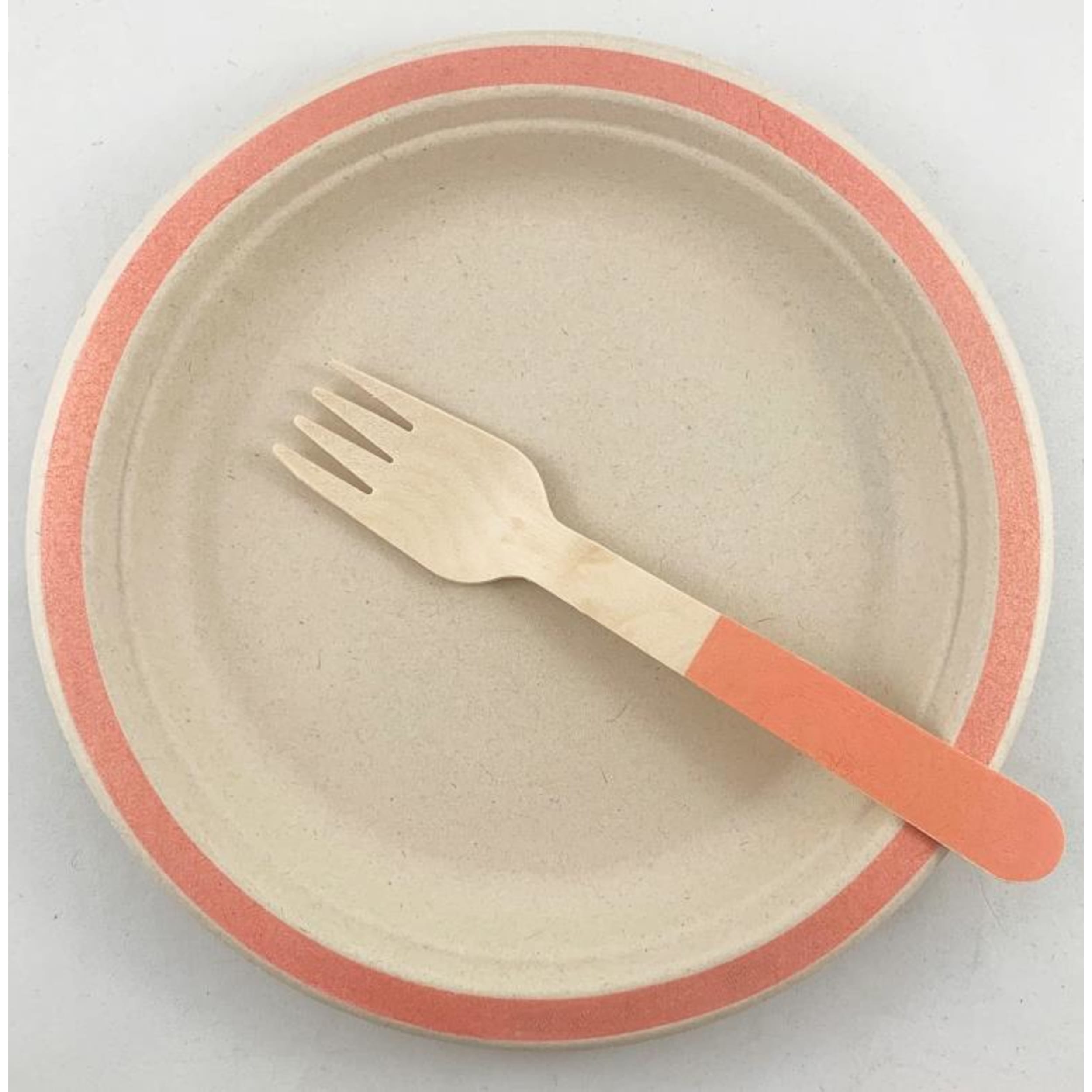 Eco Collection Wooden Forks Rose Gold (10 Pack)