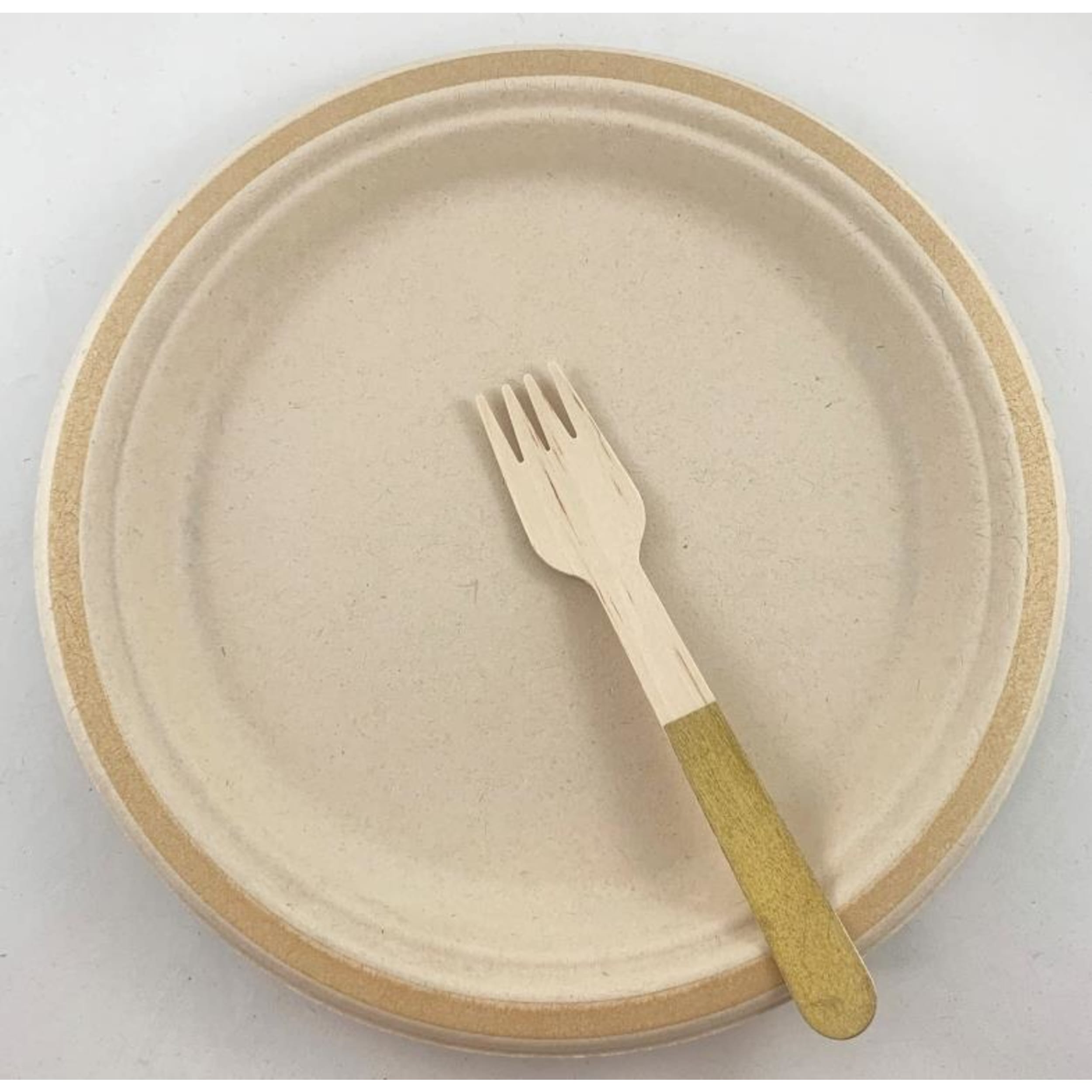 Eco Collection Wooden Forks Gold (10 Pack)