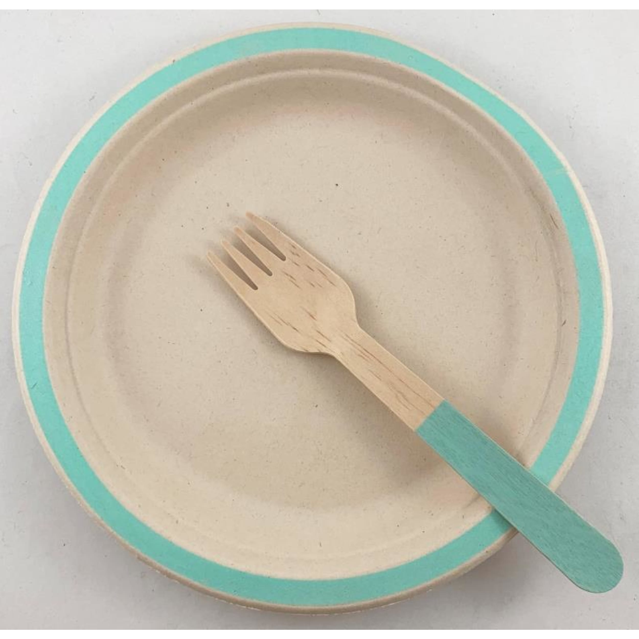 Eco Collection Wooden Forks Mint (10 Pack)