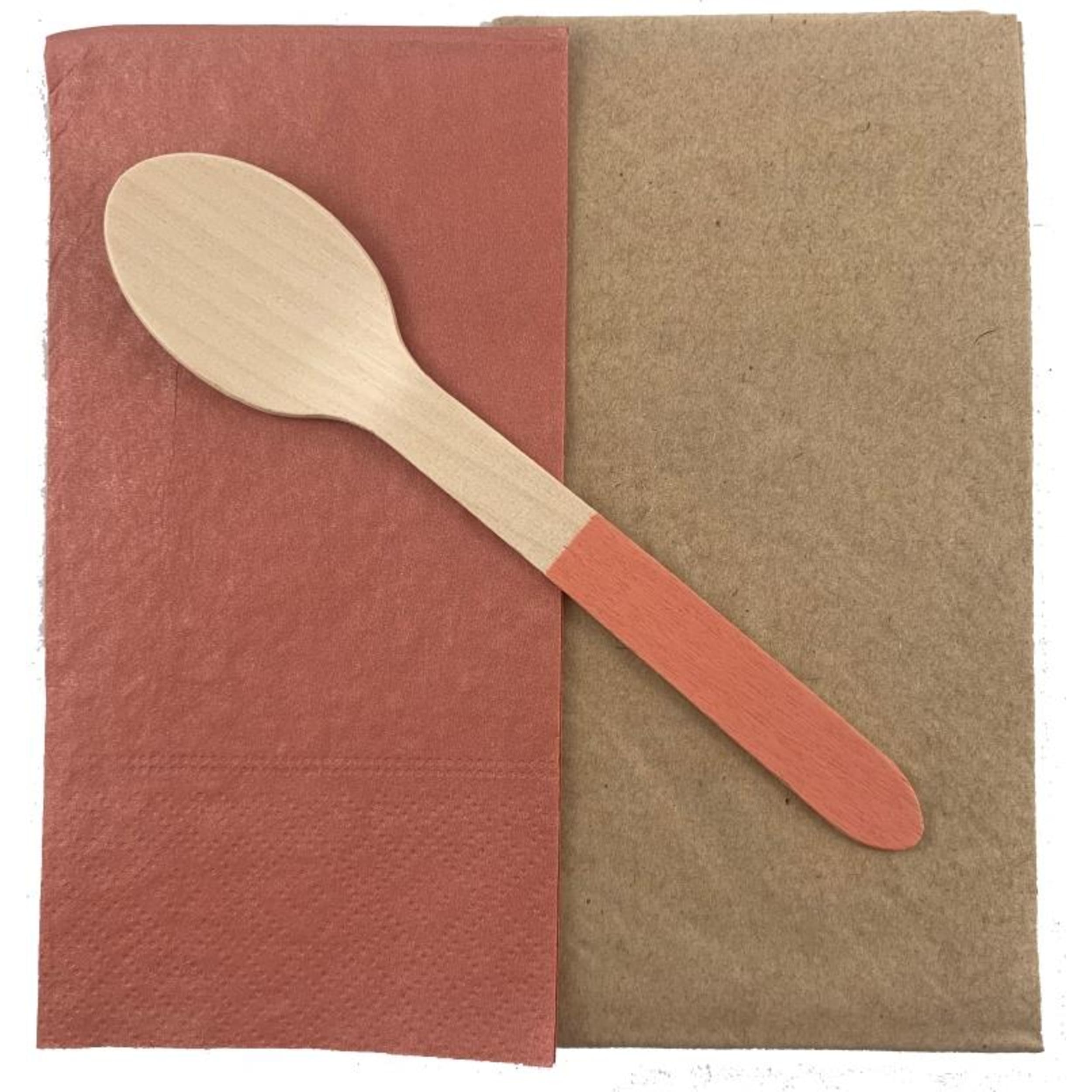 Eco Collection Wooden Spoons Rose Gold (10 Pack)