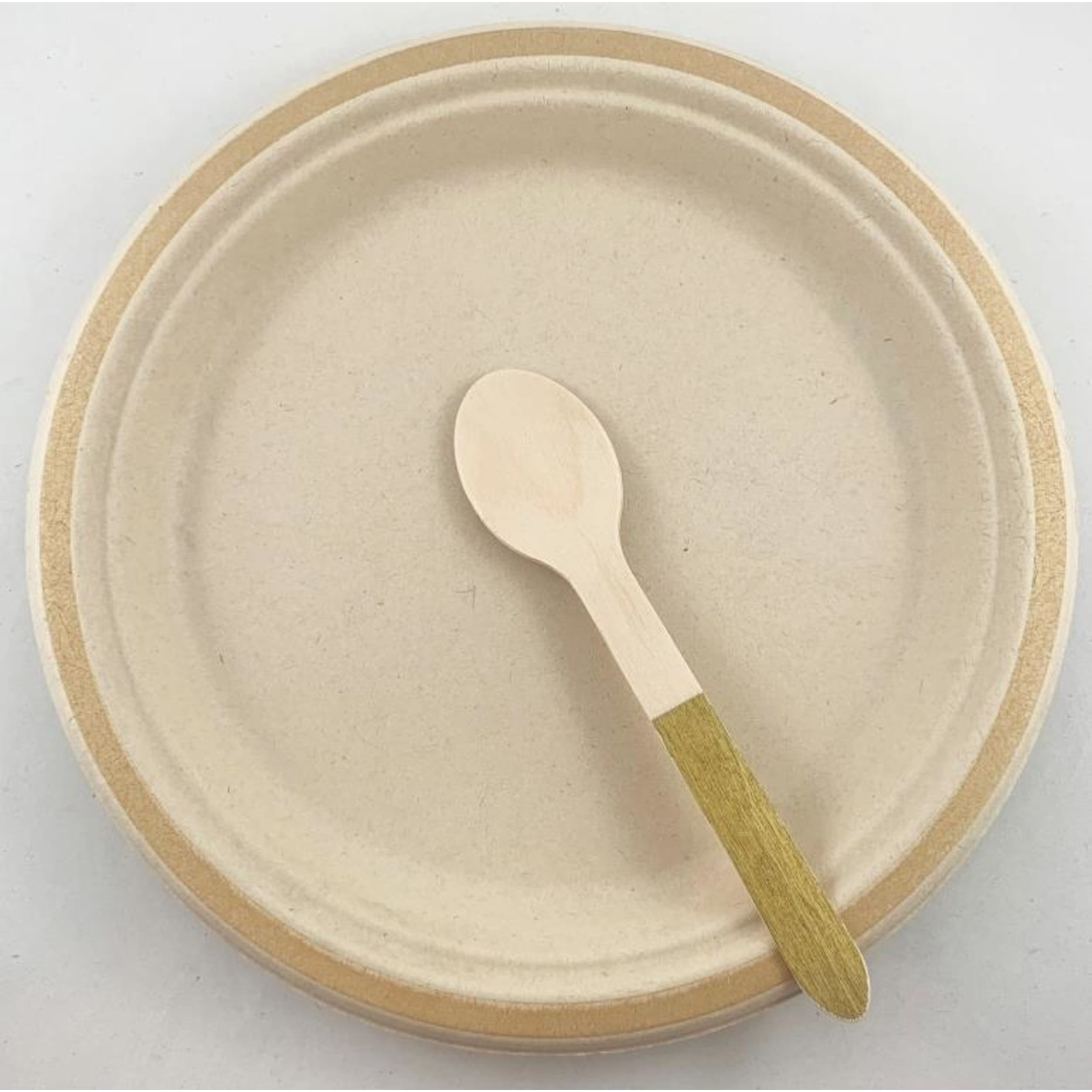 Eco Collection Wooden Spoons Gold (10 Pack)