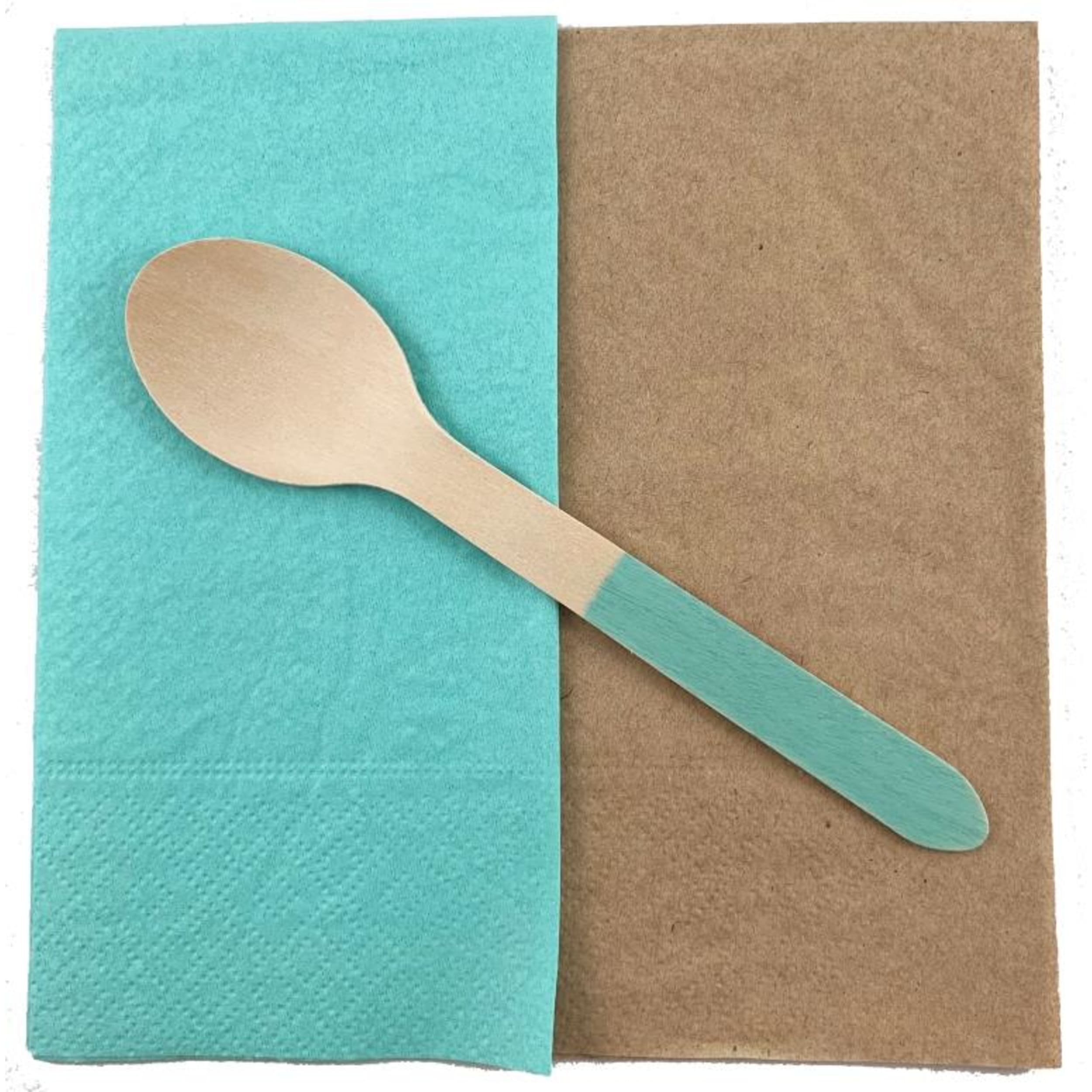 Eco Collection Wooden Spoons Mint (10 Pack)