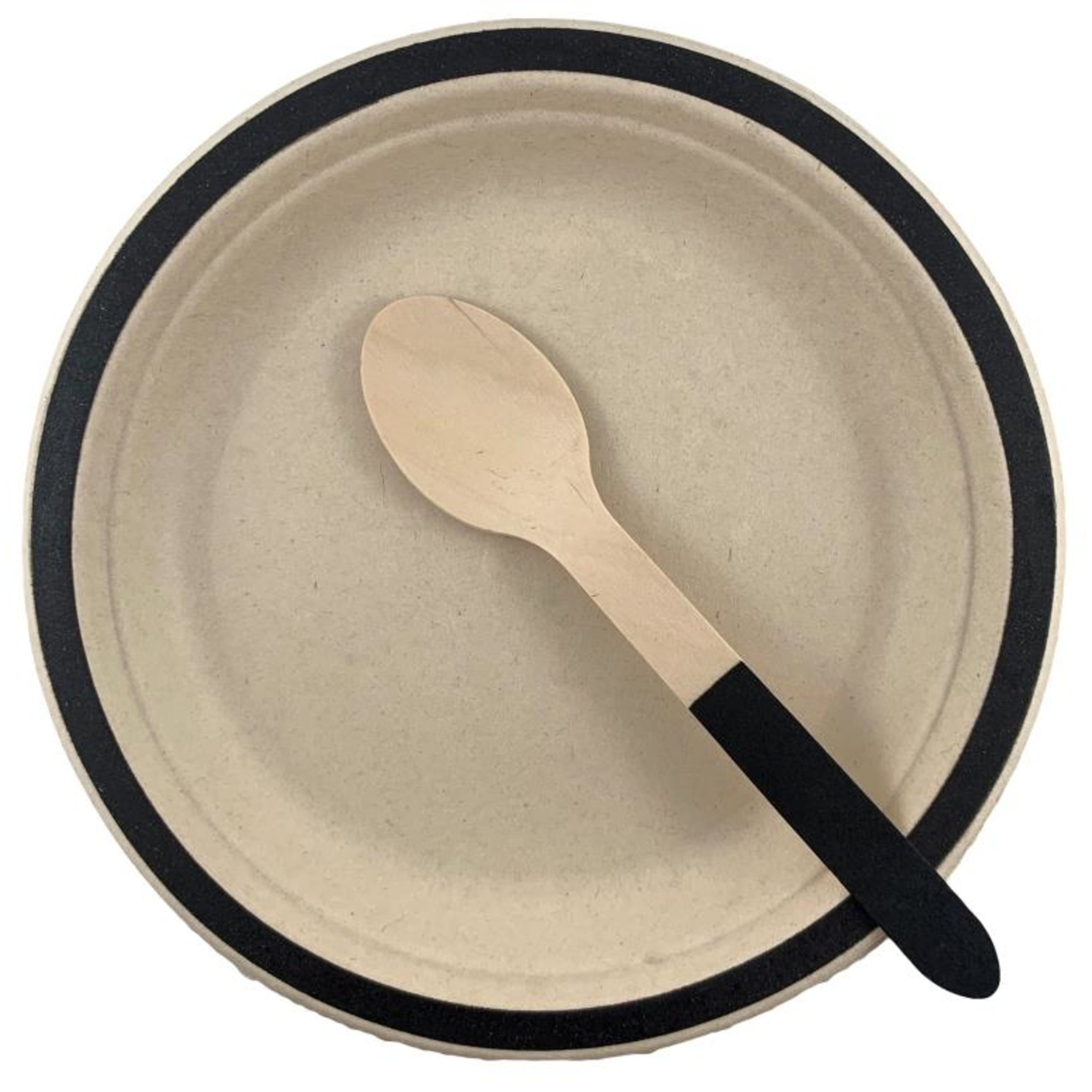 Eco Collection Wooden Spoons Black (10 Pack)