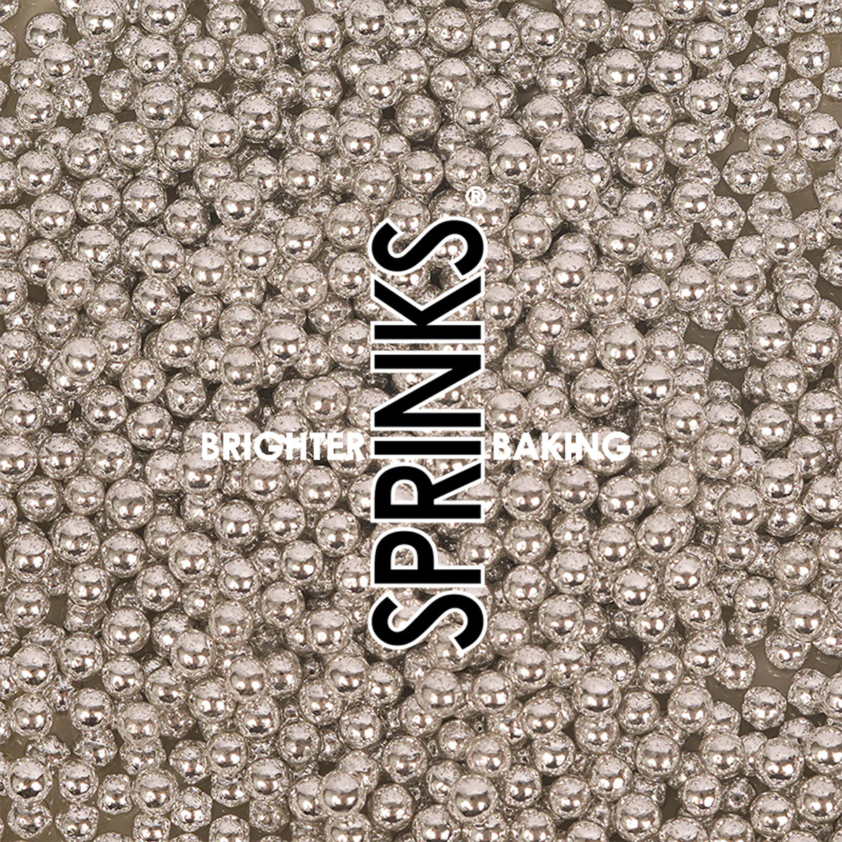 Sprinks Pro Series 2kg Shiny Silver 4mm Sprinkles
