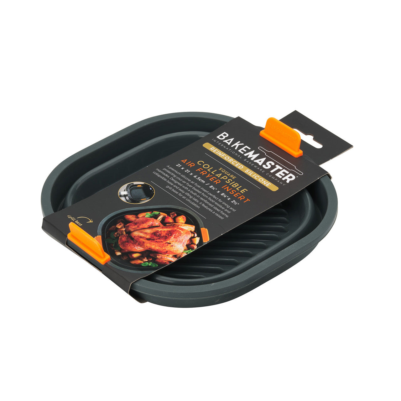 Bakemaster Square Air Fryer Basket  21cm