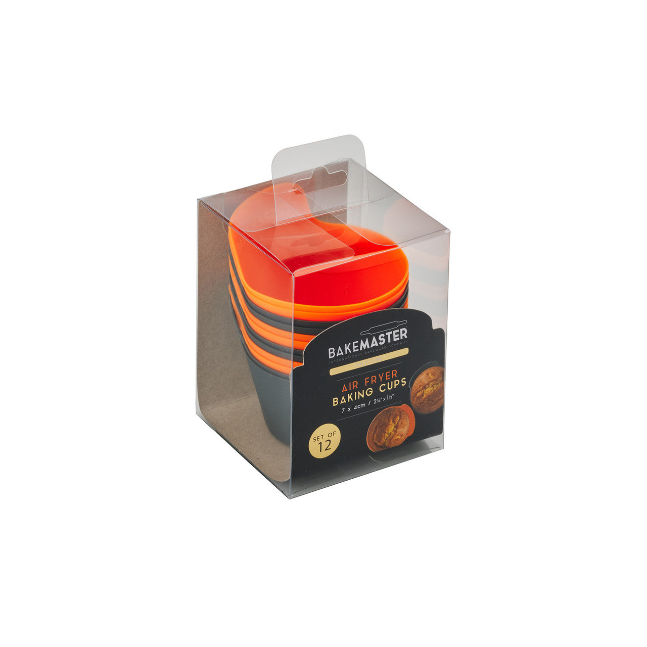 Bakemaster Silicone Baking Cups 7x4cm  Set Of 12