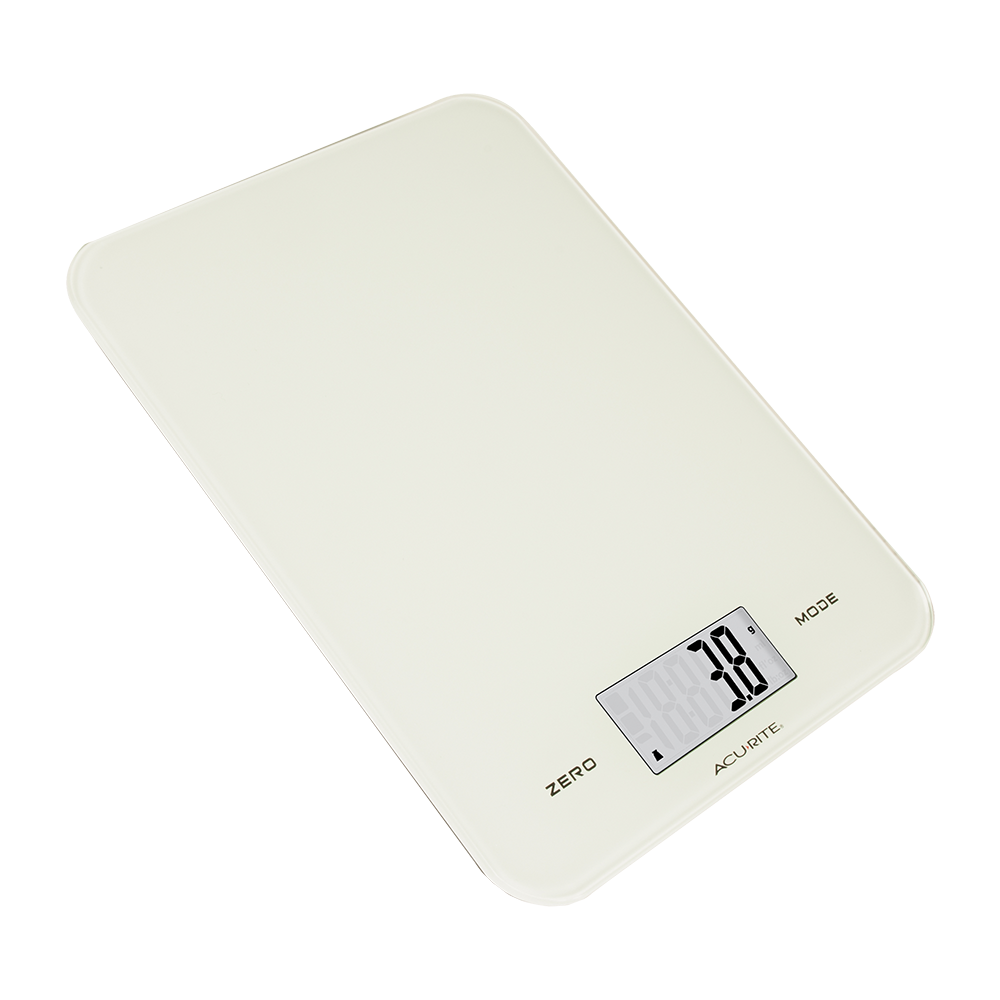Acurite Large Slimline Digital Scale 1g/8kg - White