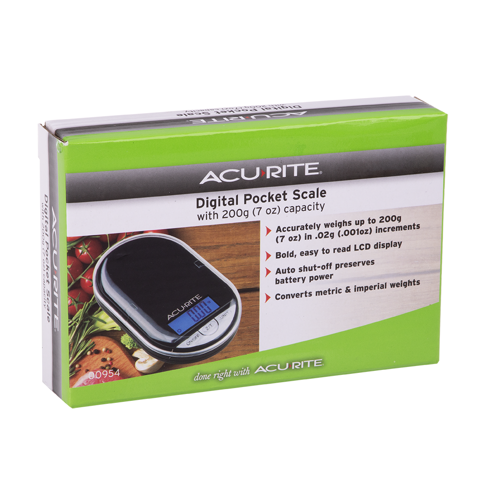 Acurite Pocket Digital Scale 0.02g/200g - Black
