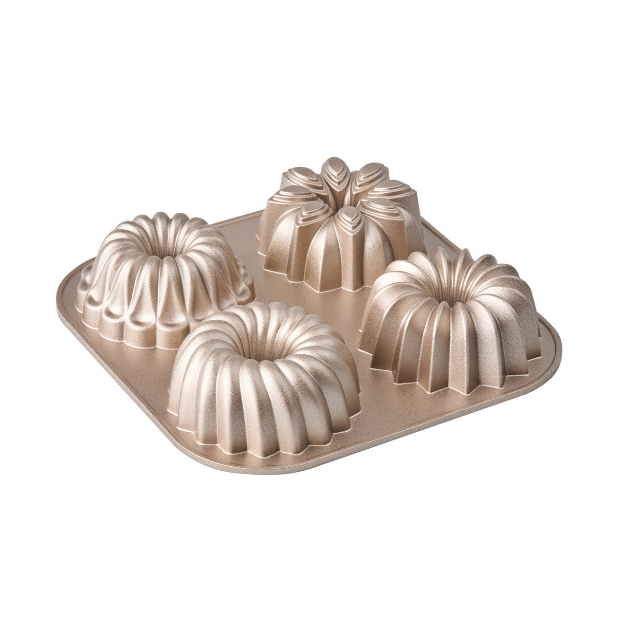 Bakemaster Non-Stick Assorted Mini Fluted Ring Cake Pan 24cm