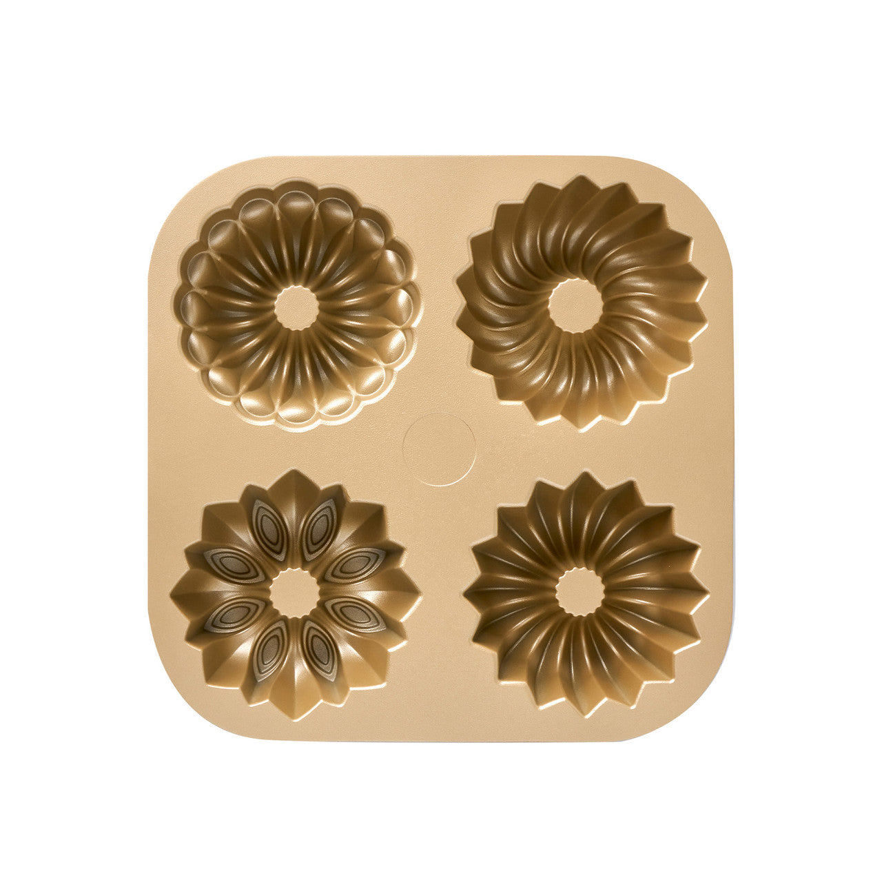 Bakemaster Non-Stick Assorted Mini Fluted Ring Cake Pan 24cm