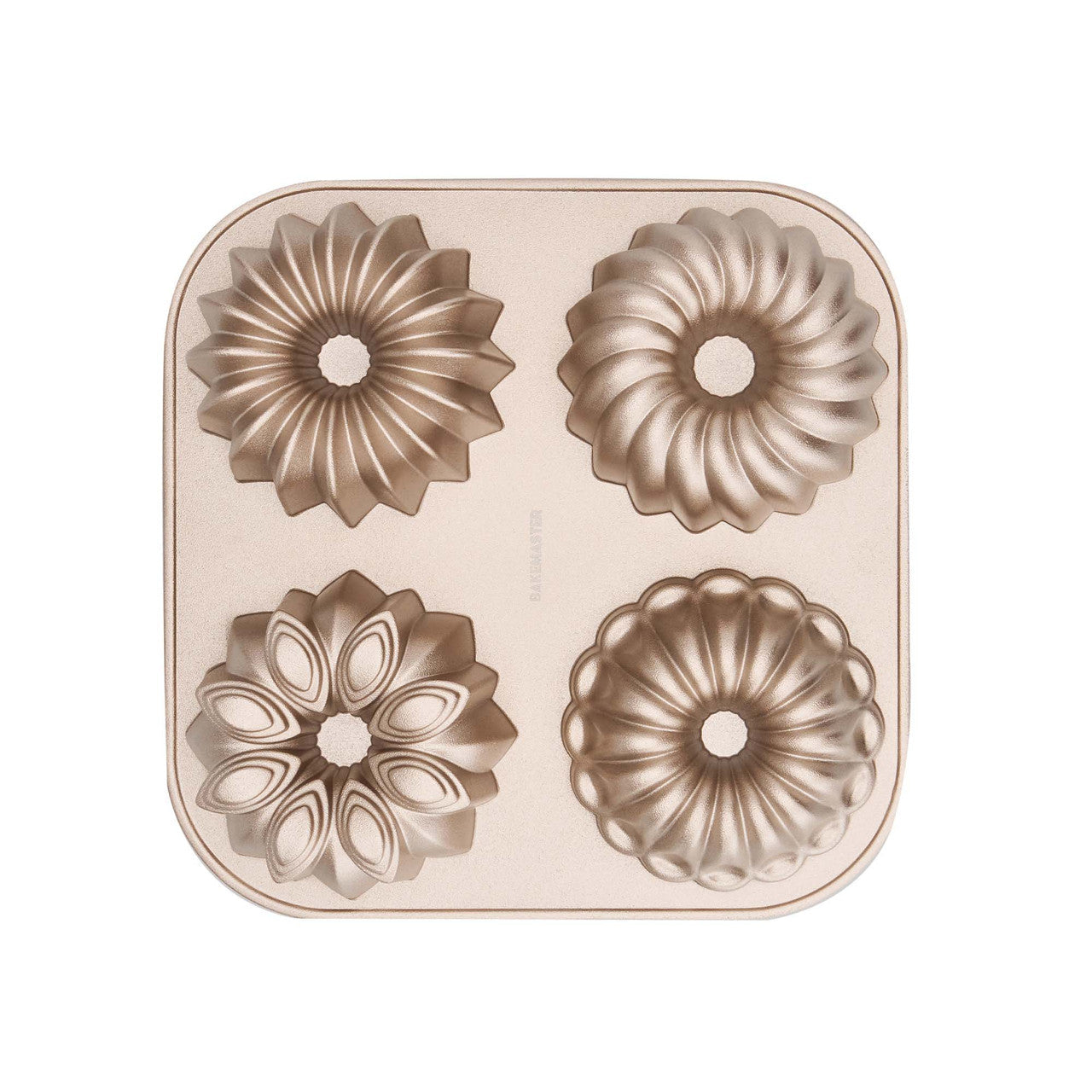 Bakemaster Non-Stick Assorted Mini Fluted Ring Cake Pan 24cm