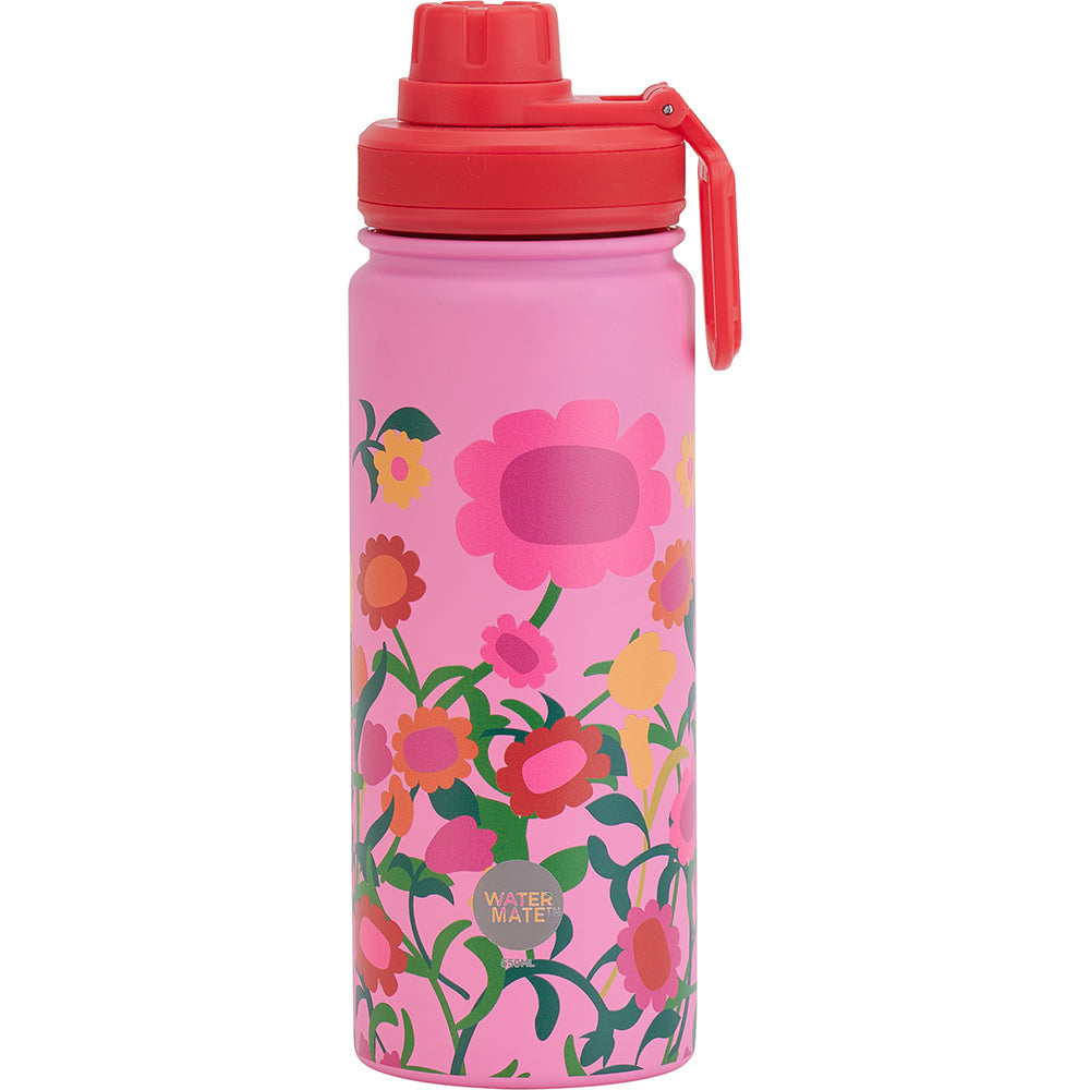 Annabel Trends Stainless Steel Watermate Drink Bottle 550ml Flower Patch