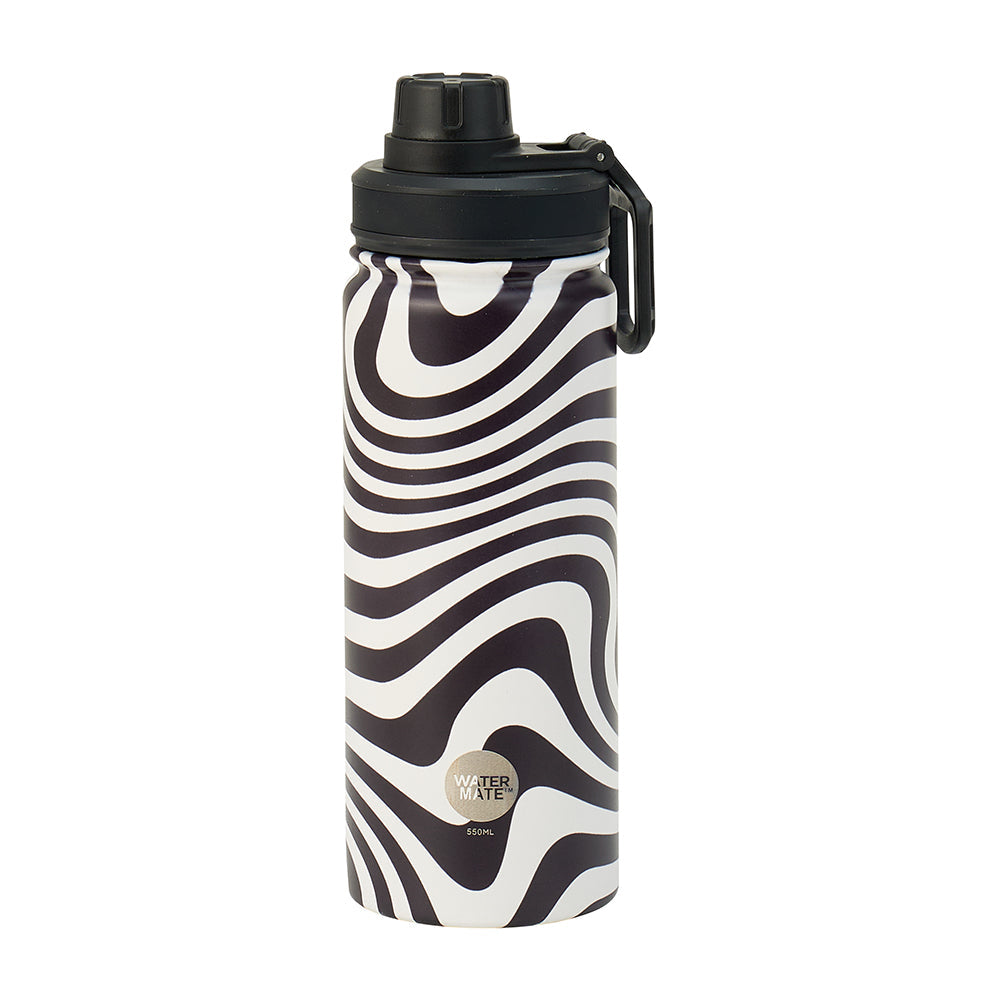 Annabel Trends Stainless Steel Watermate Drink Bottle 550ml Hypnotic Swirls