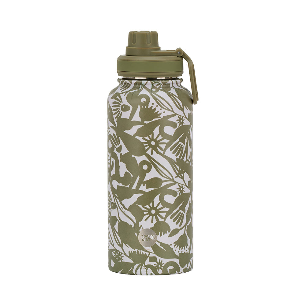 Annabel Trends Stainless Steel Watermate Drink Bottle 950ml Abstract Gum