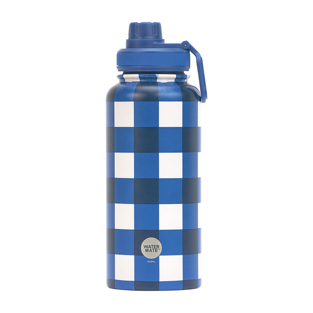 Annabel Trends Stainless Steel Watermate Drink Bottle 950ml Cobalt Check
