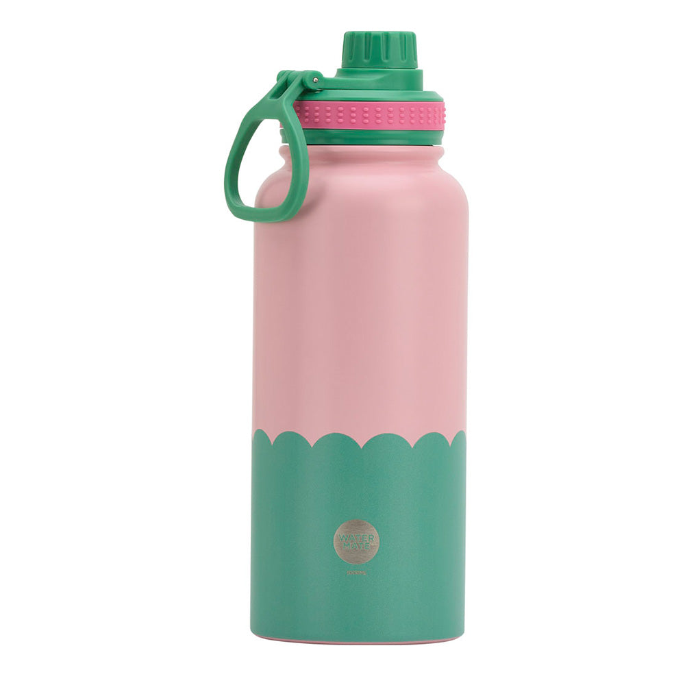Annabel Trends Stainless Steel Watermate Drink Bottle Wave 1L Musk & Green