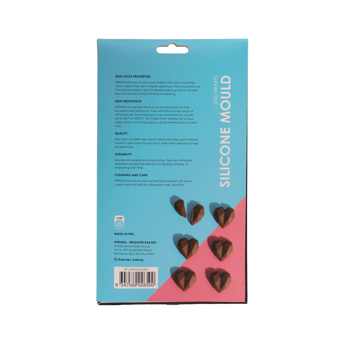 Sprinks Silicone Mould Small Geo Heart