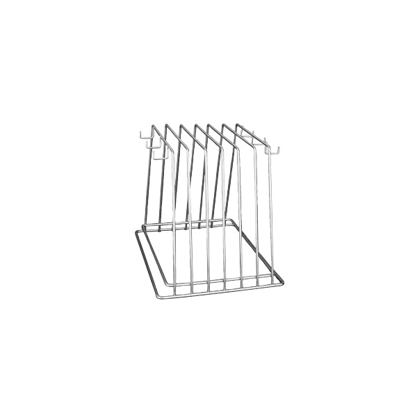 Trenton Cutting Board Rack - 6 Slot with Hooks