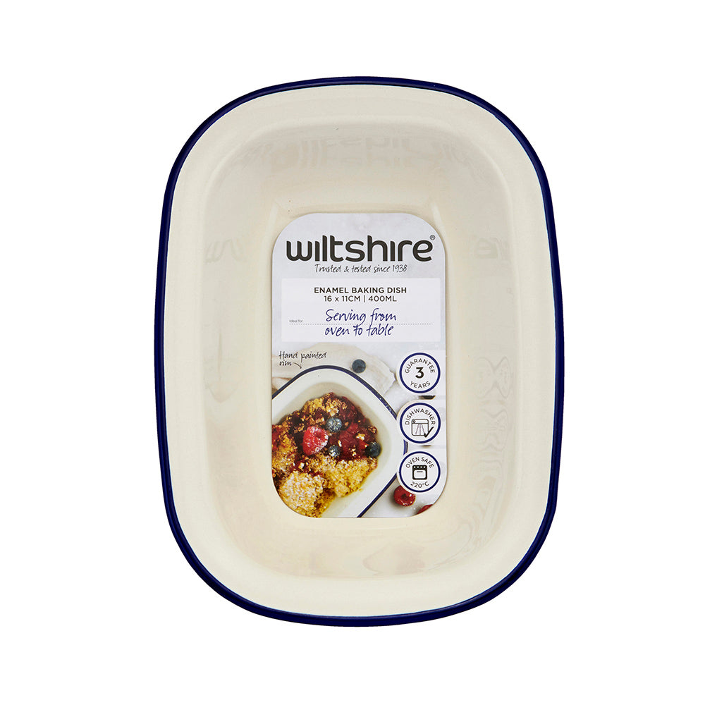 Wiltshire Enamel 400ml Oblong Pie Dish