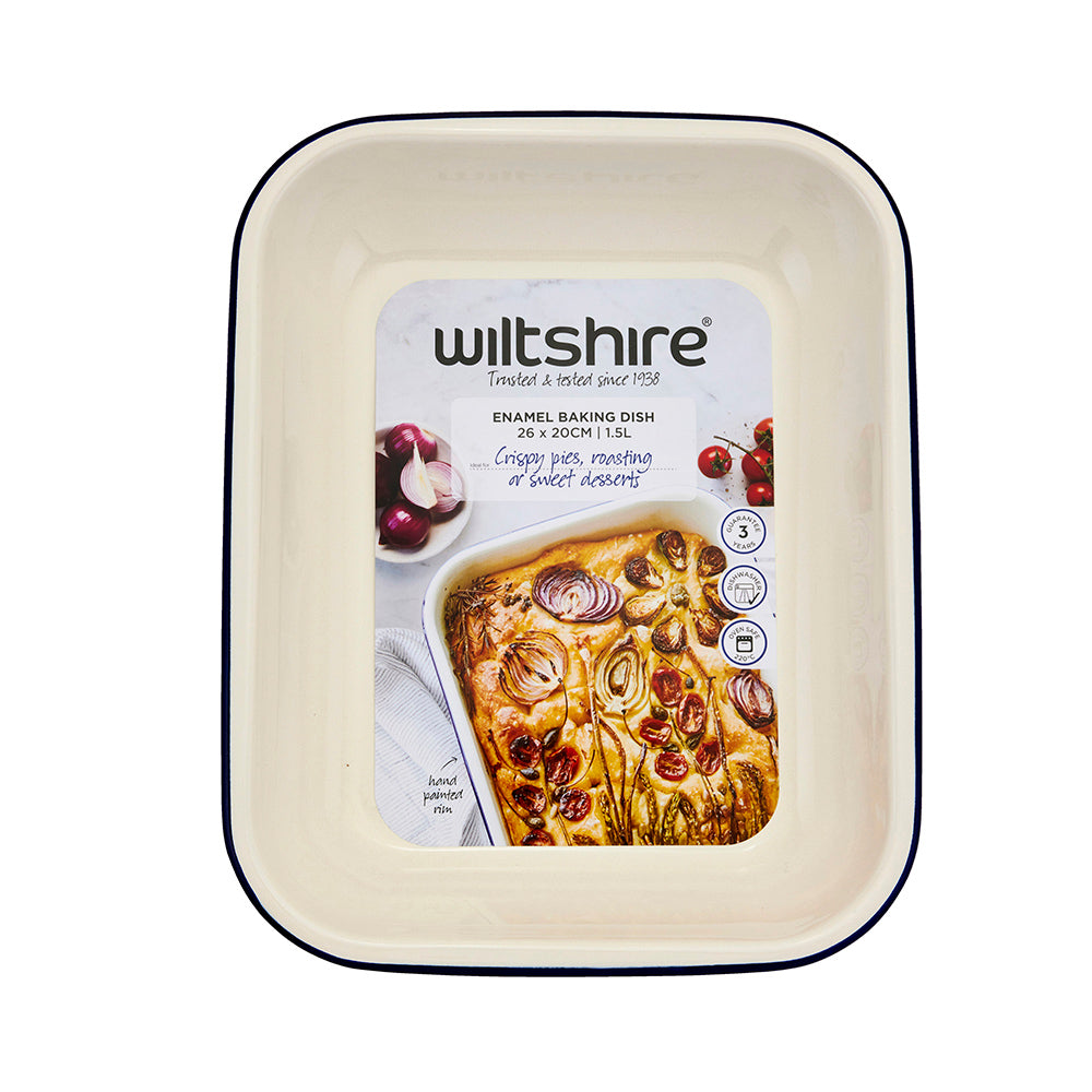 Wiltshire Enamel 1.5L Oblong Pie Dish