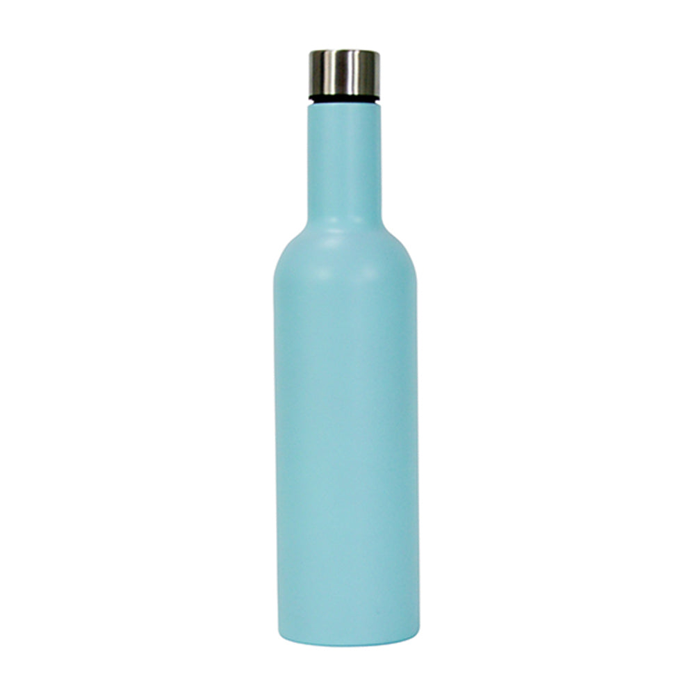 Annabel Trends Stainless Steel Wine Bottle Double Walled Gelato Blue