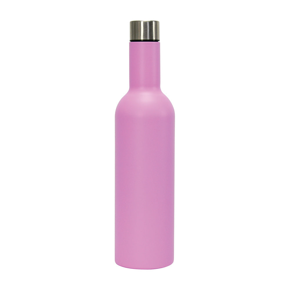 Annabel Trends Stainless Steel Wine Bottle Double Walled Gelato Pink