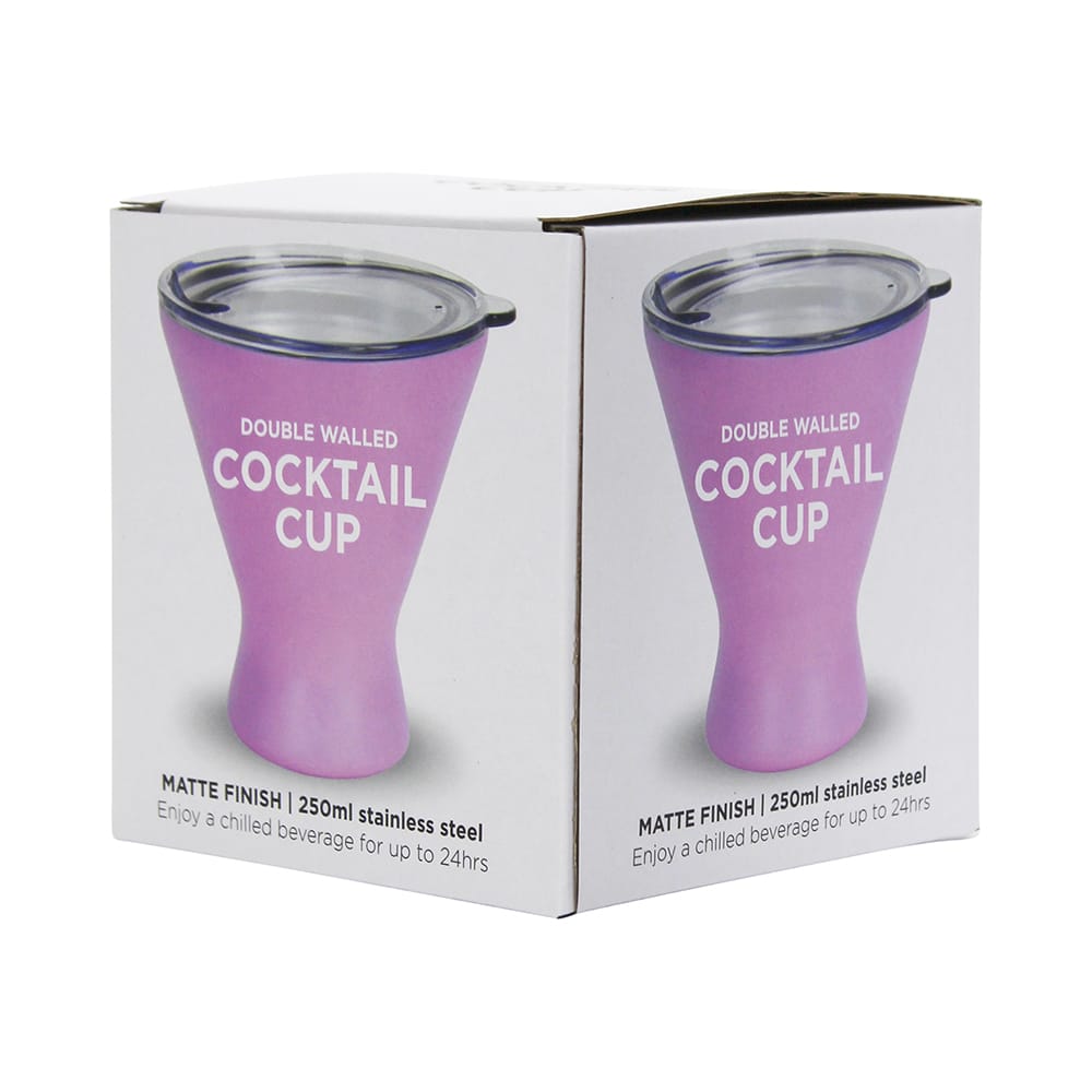 Annabel Trends Stainless Steel Cocktail Cup Gelato Pink