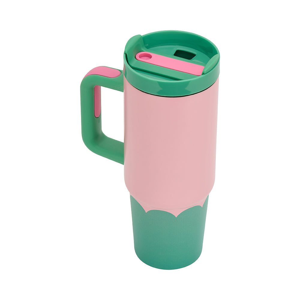 Annabel Trends Stainless Steel Super Sip Wave Musk & Green