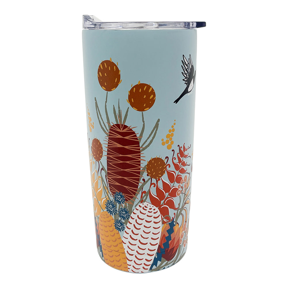 Annabel Trends Stainless Steel Smoothie Cup Double Walled Pink Banksia