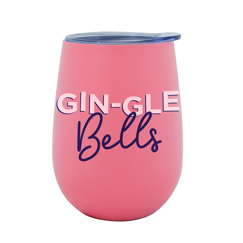 Annabel Trends Wine Tumbler Double Walled Gin-gle Bells