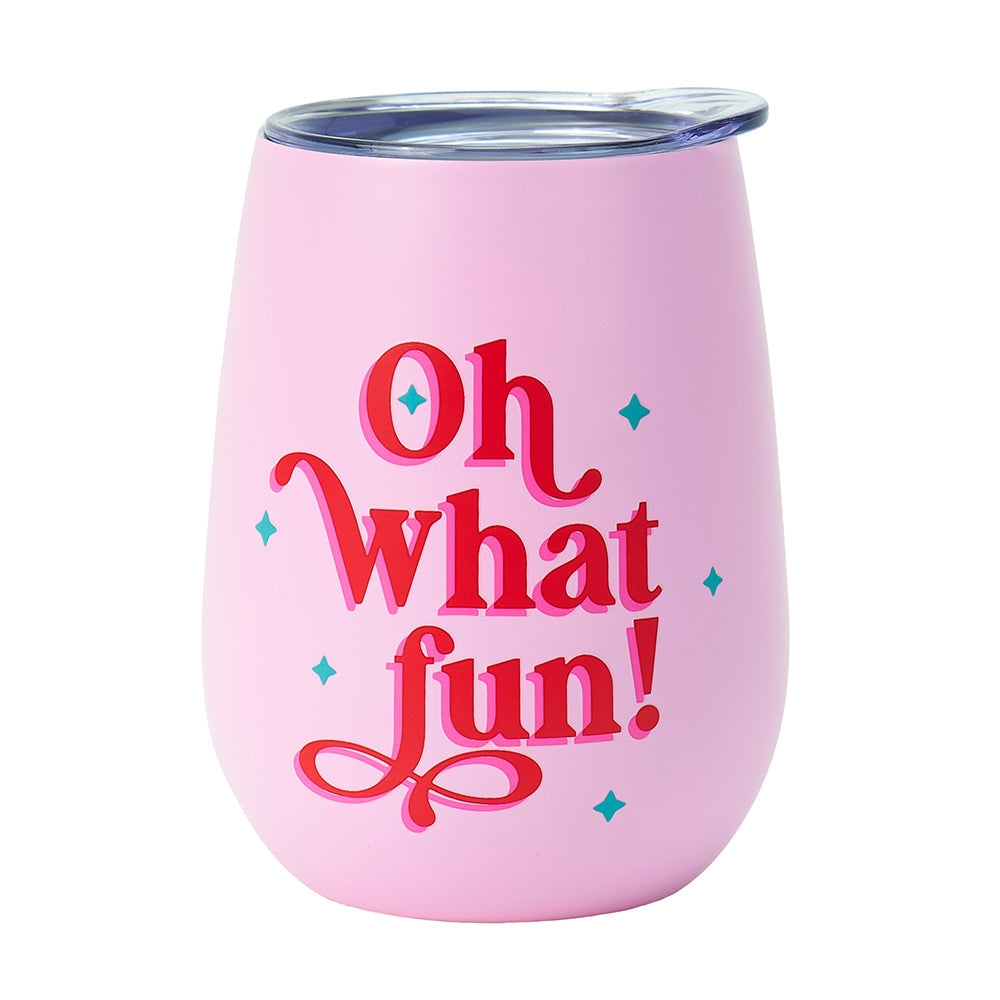 Annabel Trends Wine Tumbler Double Walled Abstract Gum