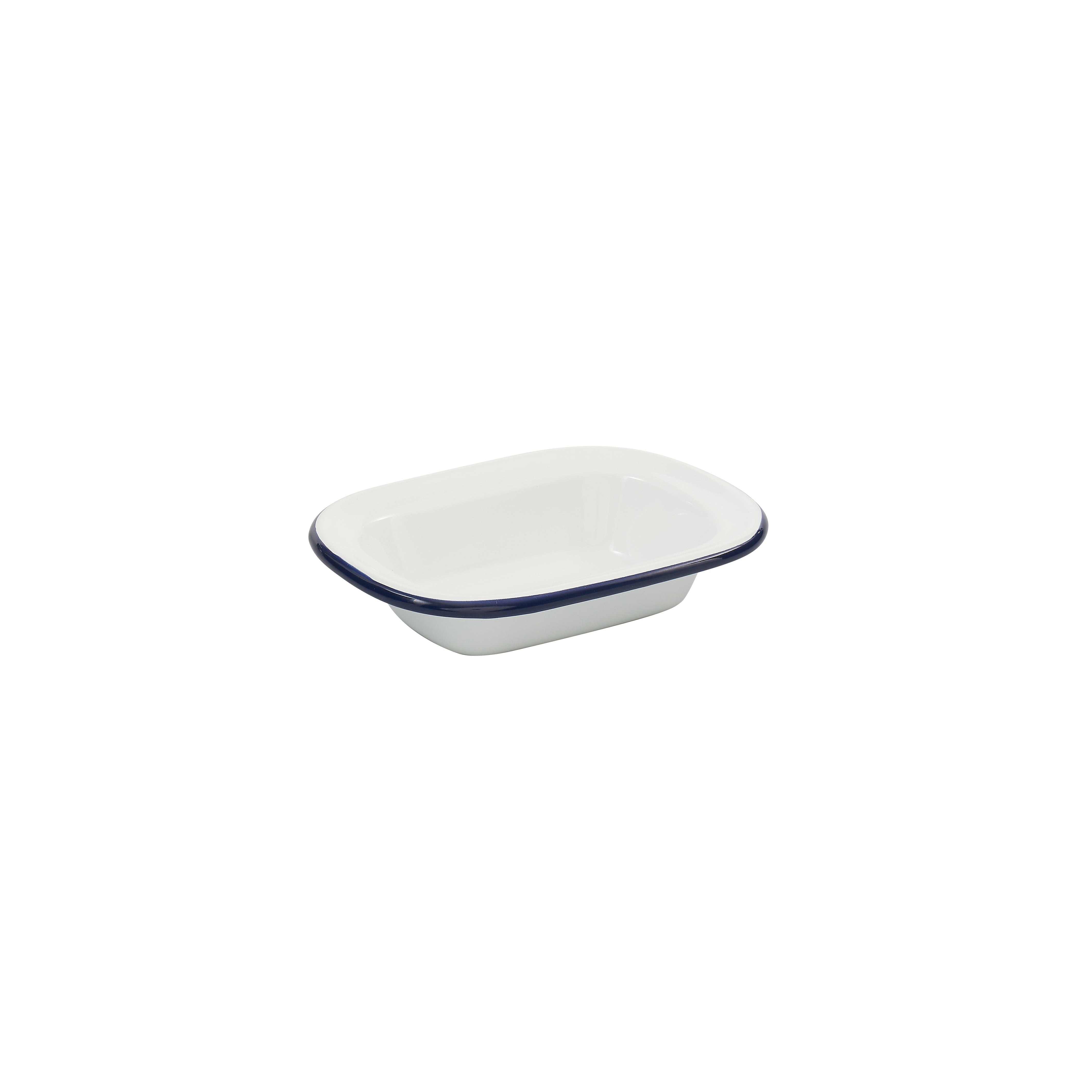 Bakemaster Enamel Rectangular Pie Dish 16 x 12 x 3.5cm