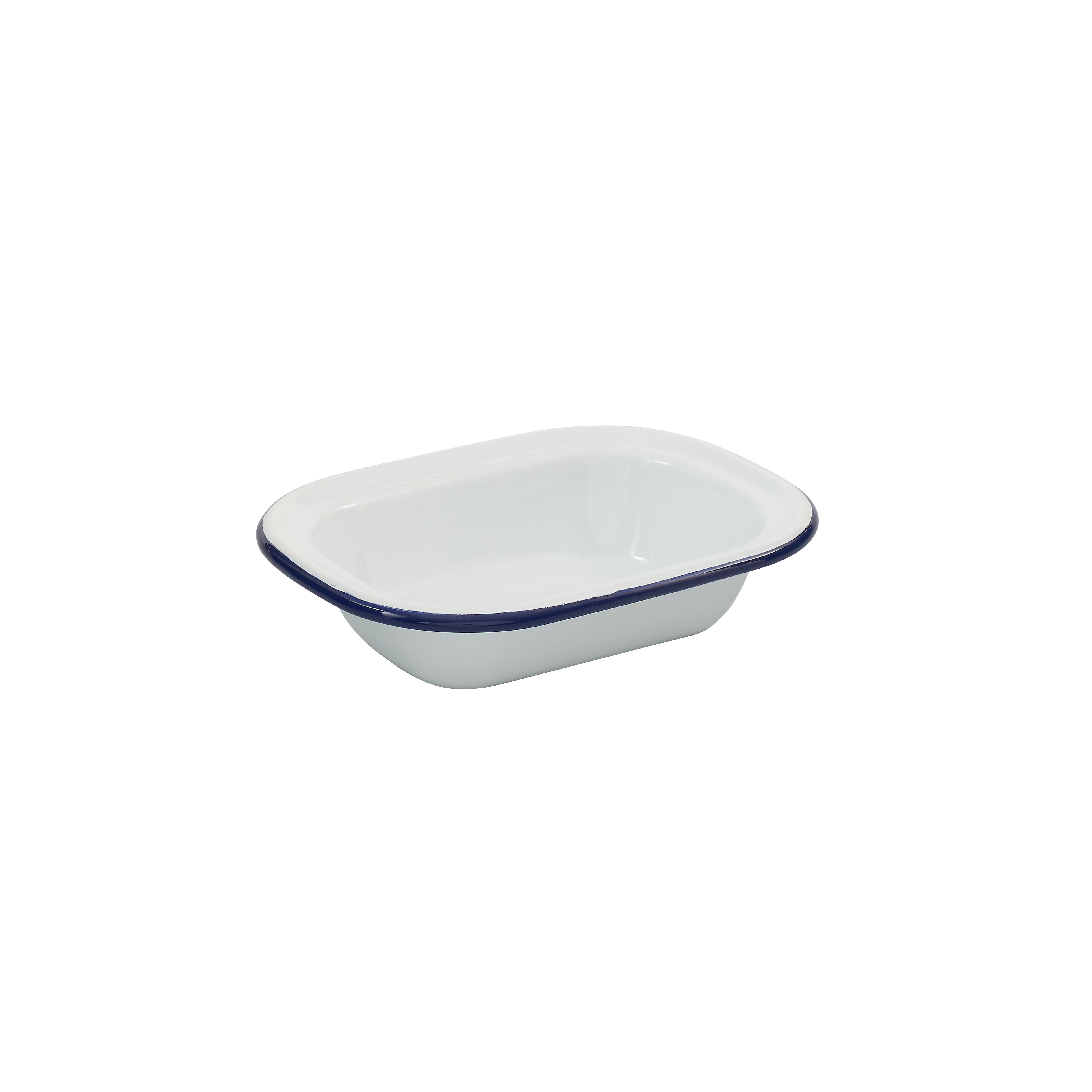 Bakemaster Enamel Rectangular Pie Dish 18 x 14 x 4cm