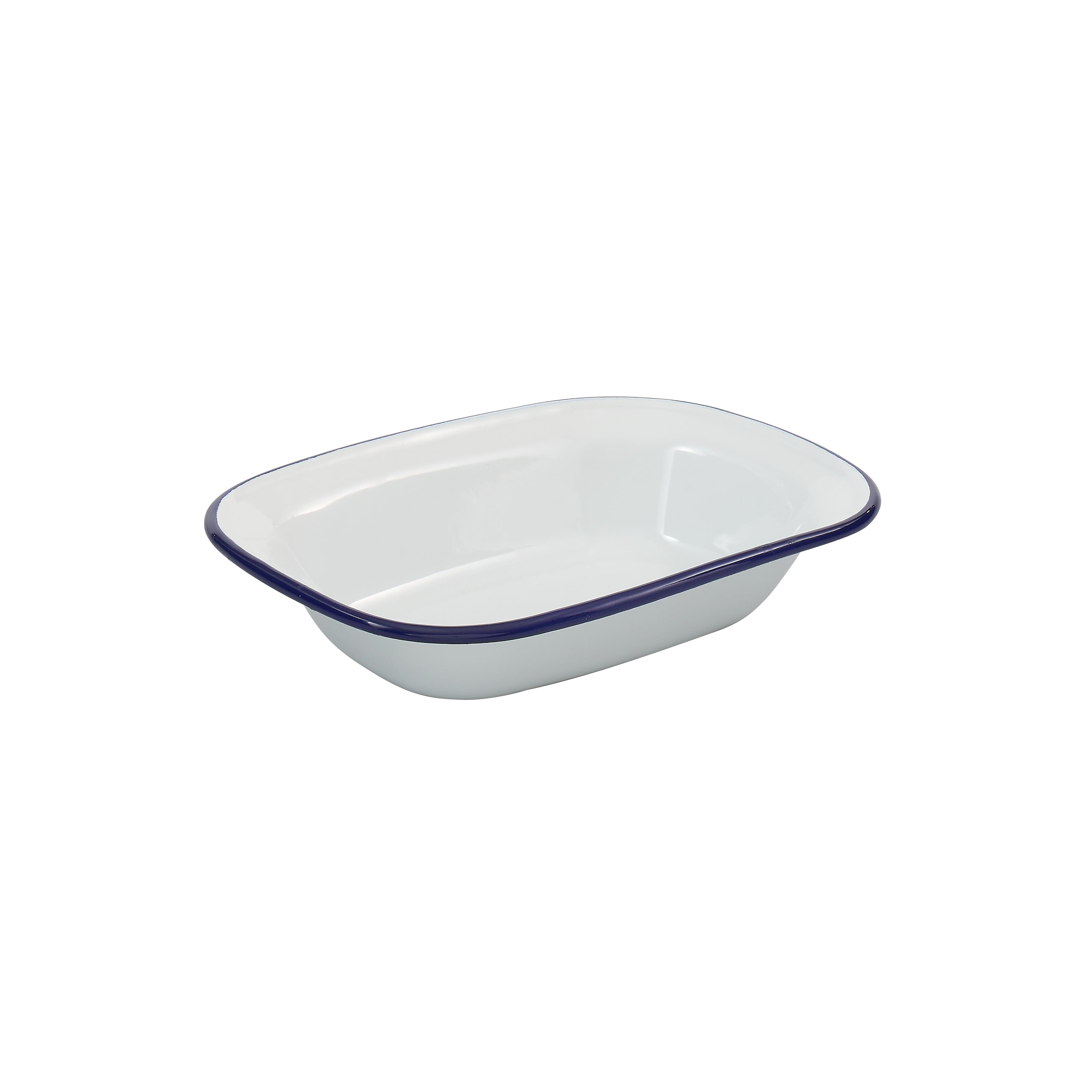Bakemaster Enamel Rectangular Pie Dish 20 x 15 x 4.5cm