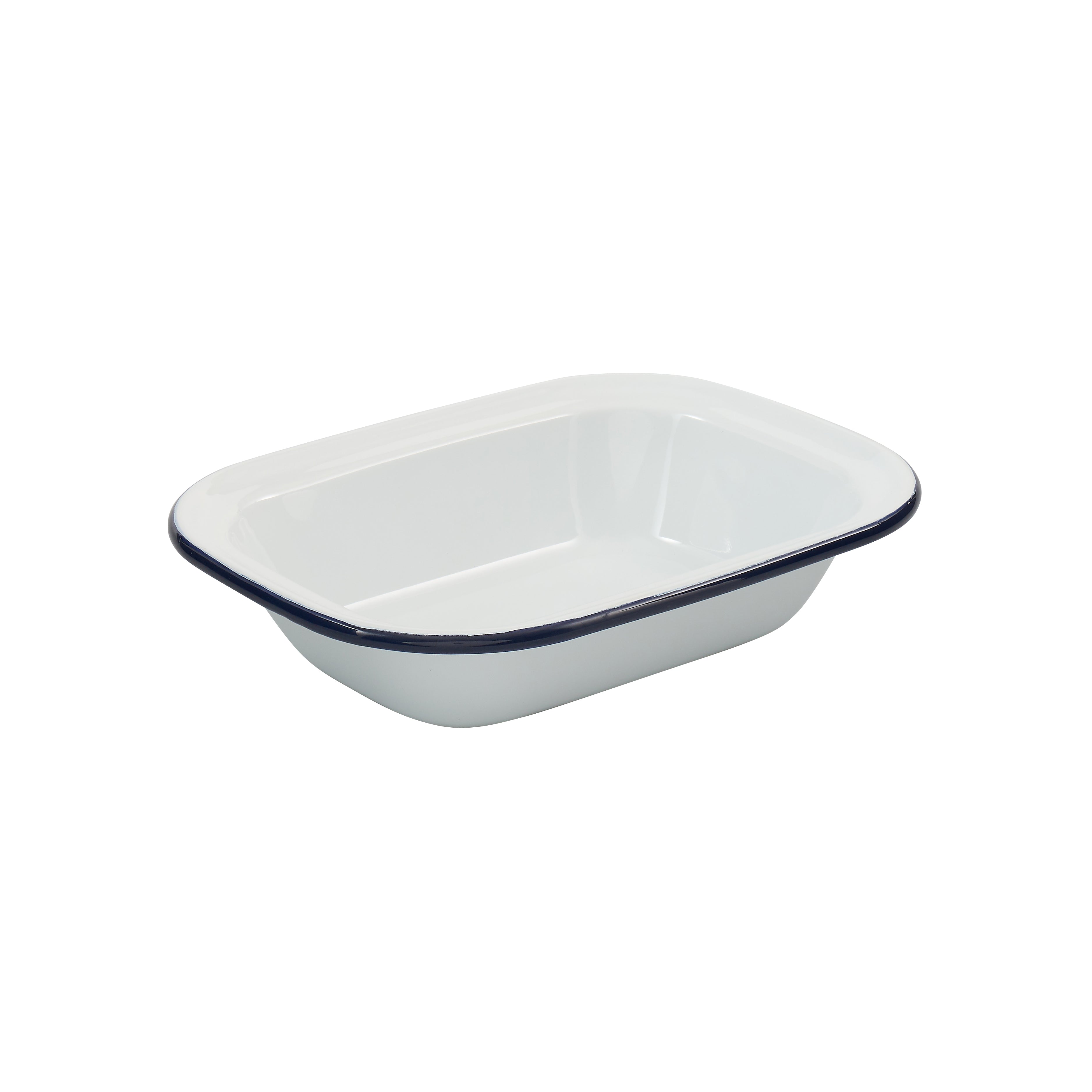 Bakemaster Enamel Rectangular Pie Dish 23.5 x 18 x 5cm