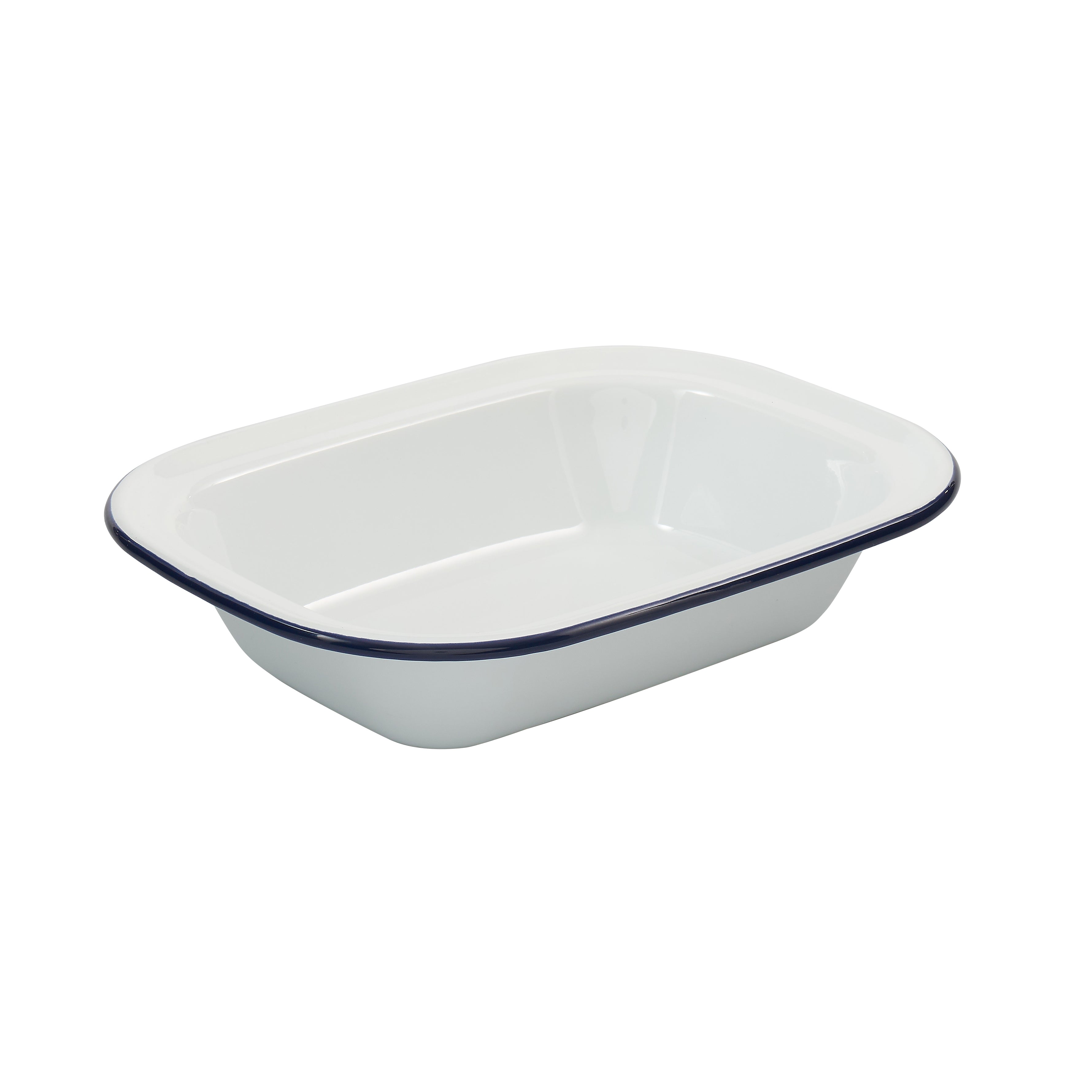 Bakemaster Enamel Rectangular Pie Dish 26 x 19.5 x 5.5cm