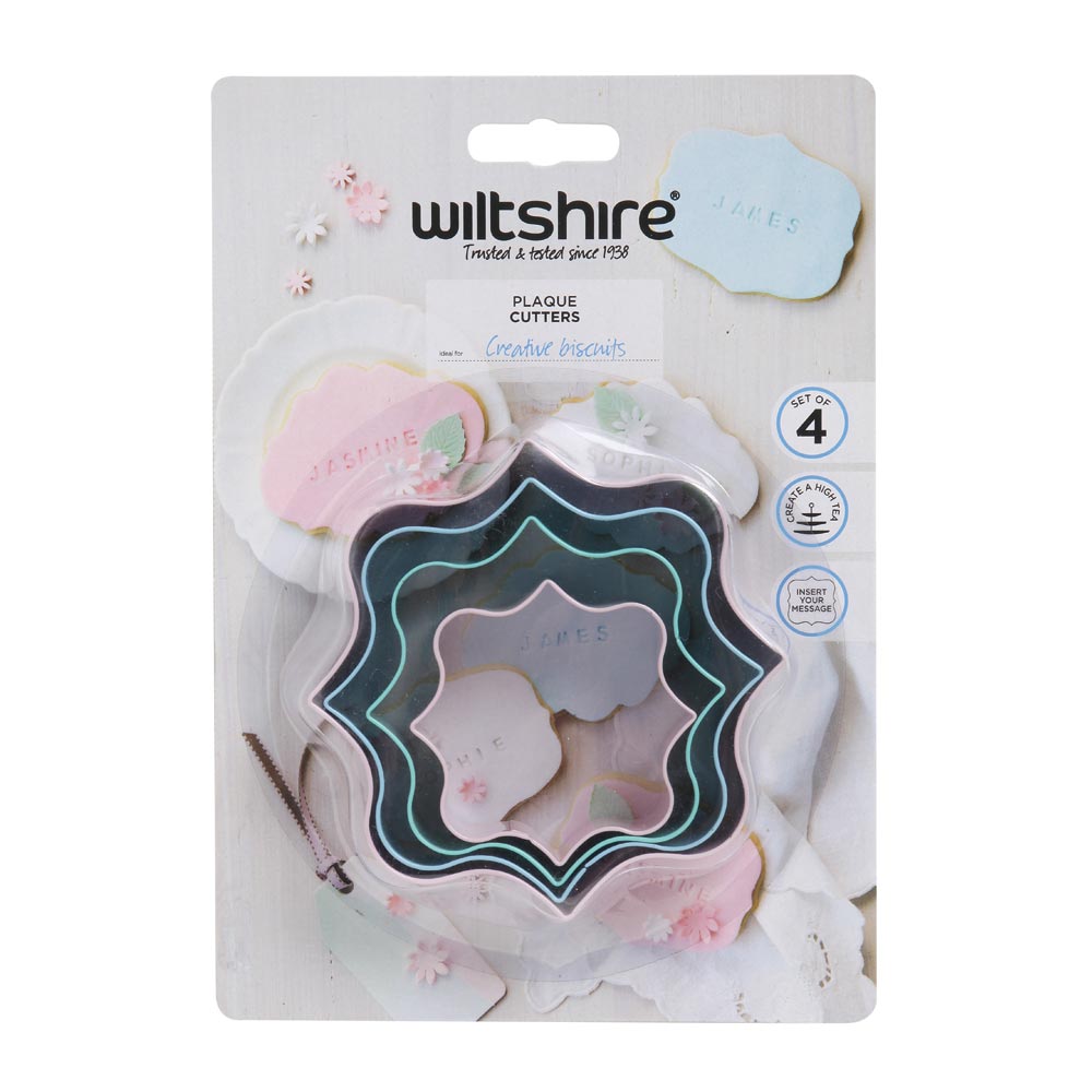 Wiltshire Plaque Cookie Cutters Set of 4