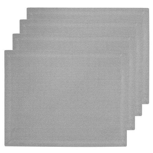 Ladelle Lina Grey 4pk Placemat