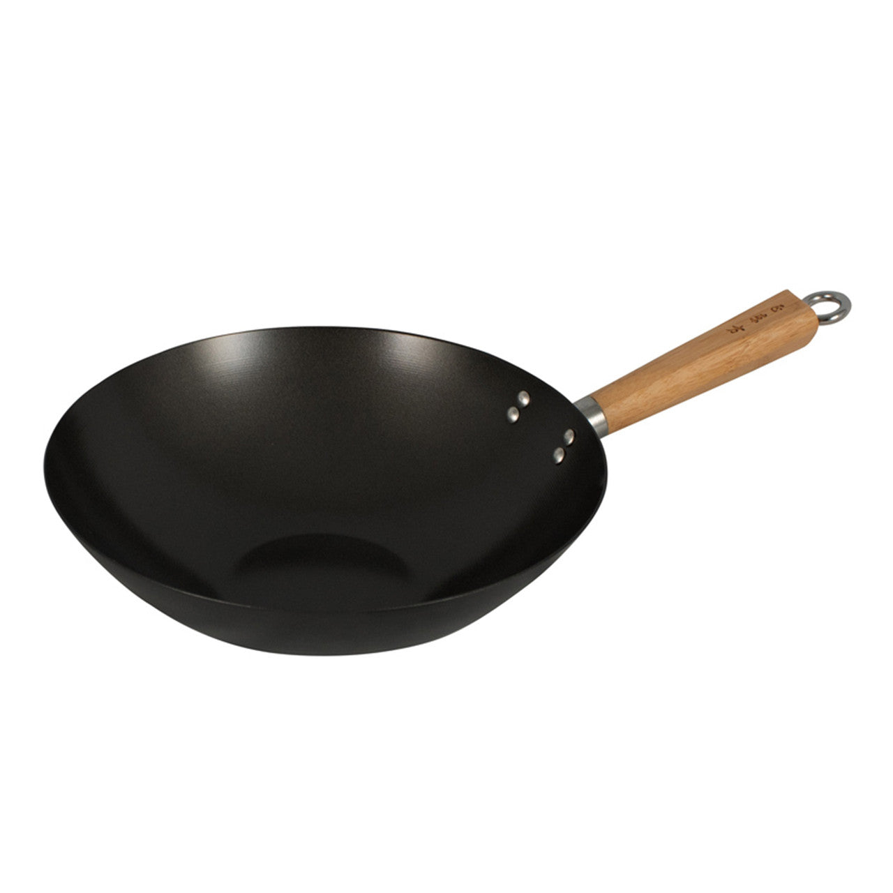 Avanti  Non-Stick Wok - 30cm - Carbon Steel/Bamboo Handle